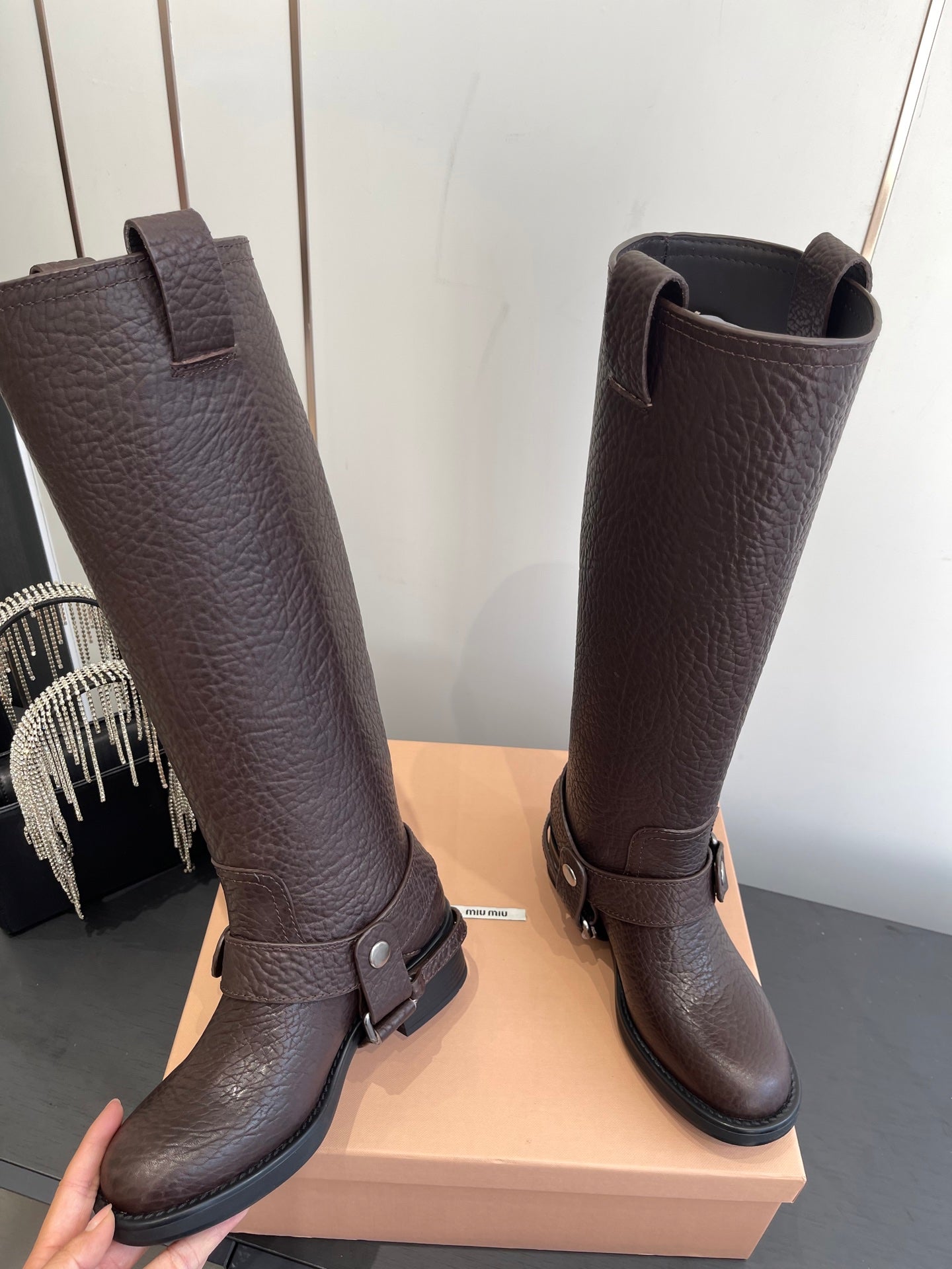 Miu Miu Platform Ankle Boots – FW25