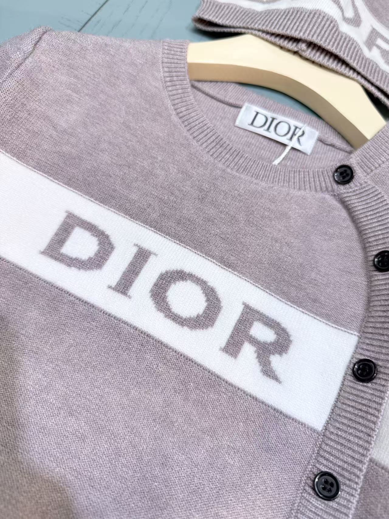 Dior Knit Three-Piece Set – Kids Collection