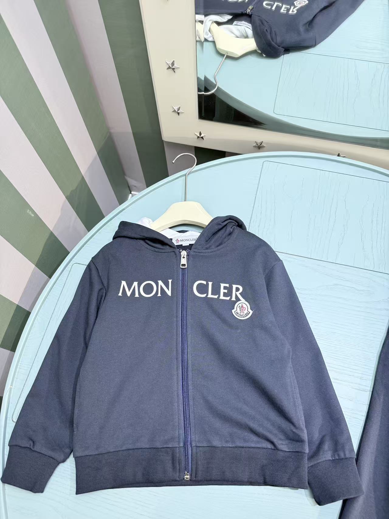 Moncler Kids Long Sleeve Cardigan Tracksuit Set – Kids Collection – 25FW