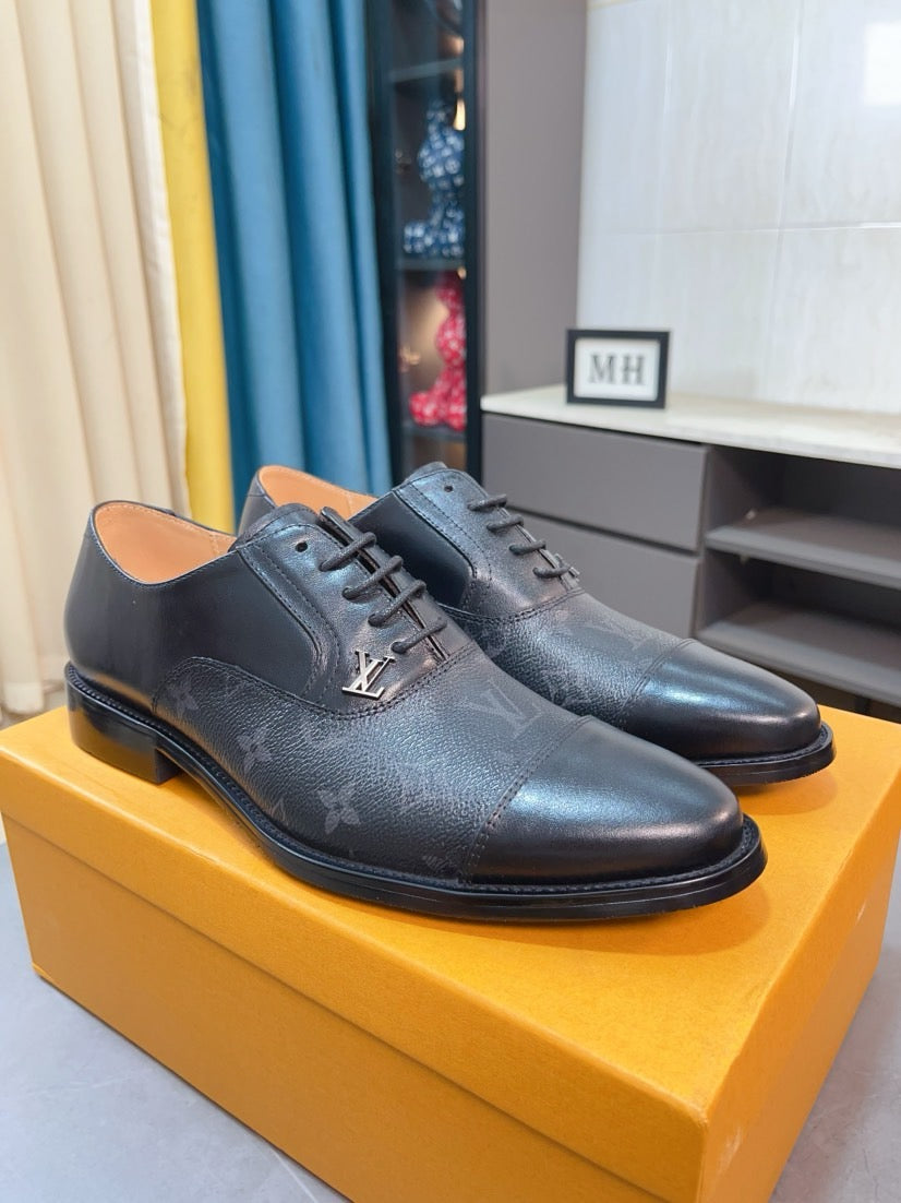 Louis Vuitton Men's Business Casual Leather Shoes