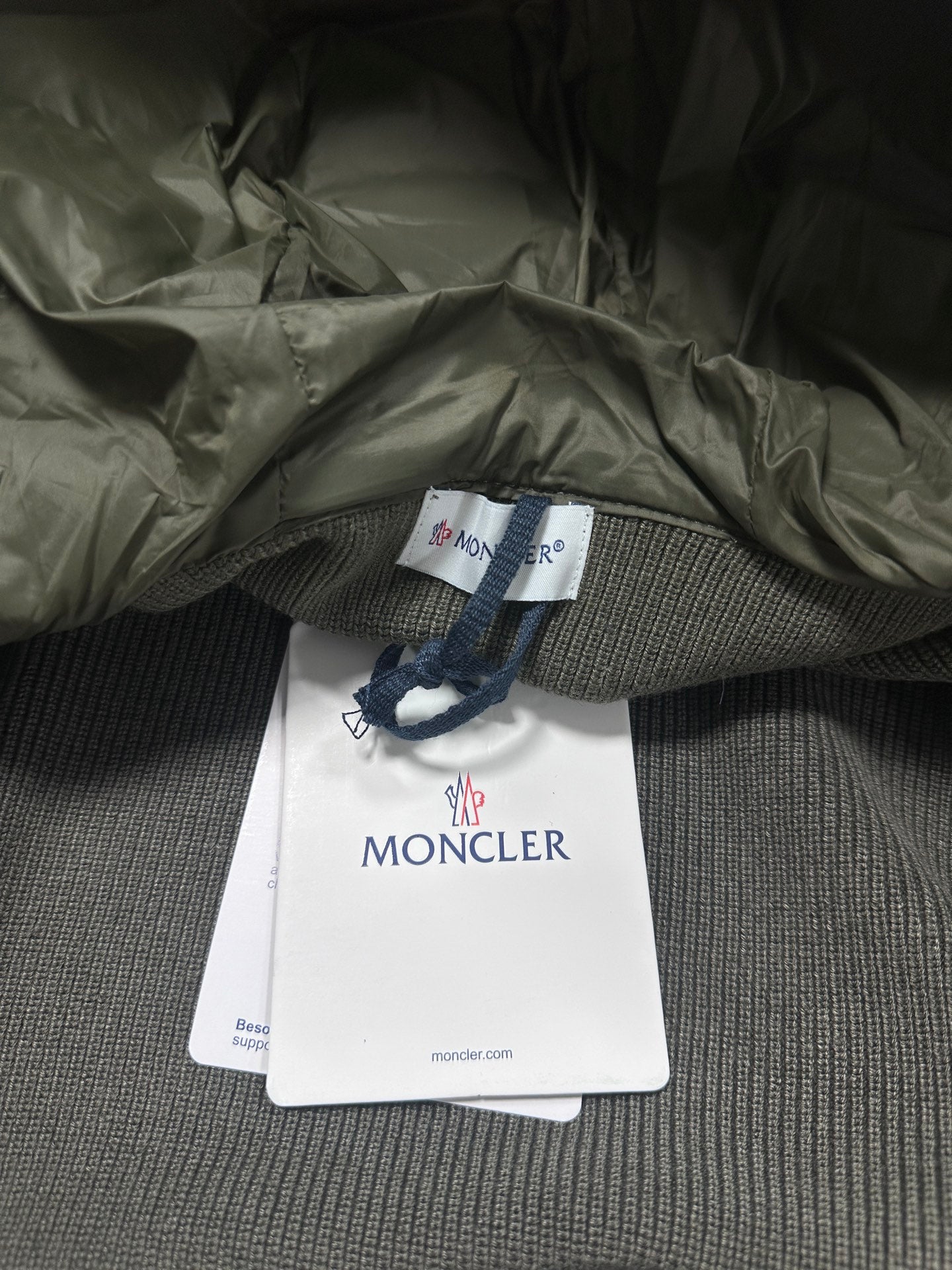 Moncler Hooded Wool Knit Spliced Down Jacket – Early Autumn Collection