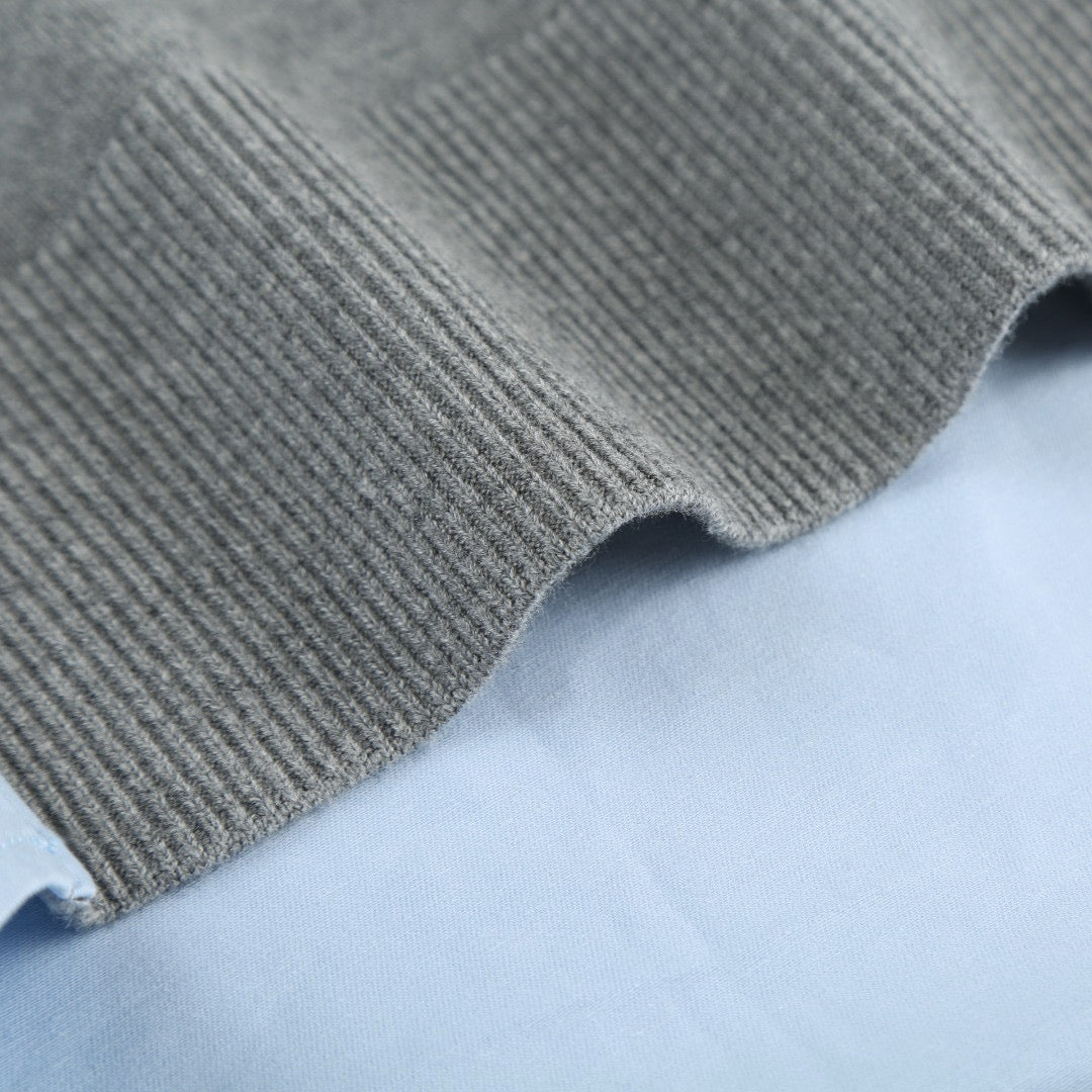 Loewe Knit Patchwork Long-Sleeve Shirt