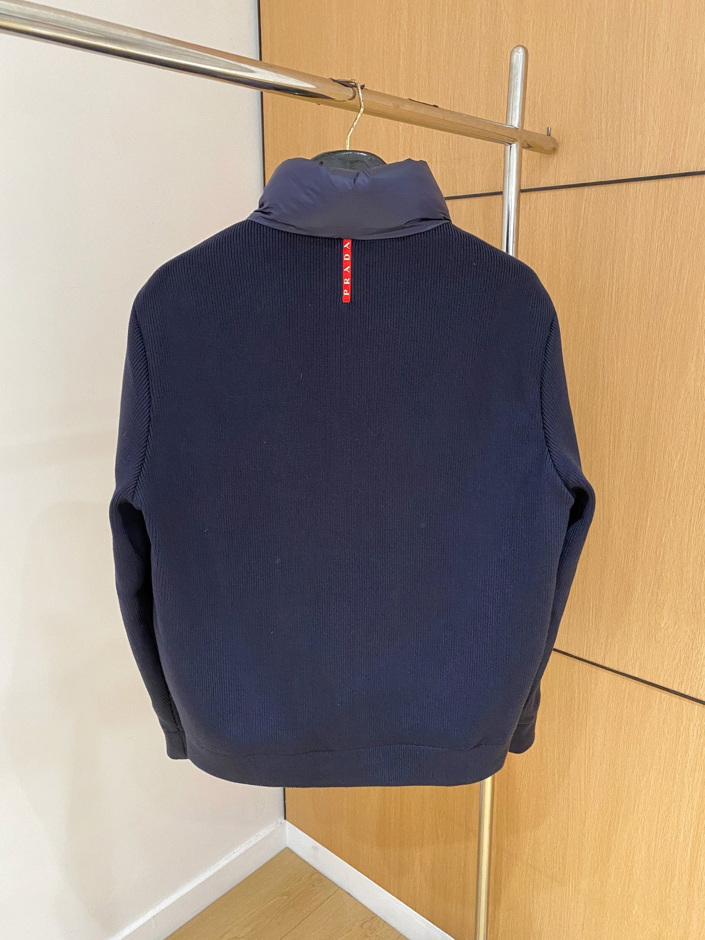 Prada Spliced Knit Down Jacket – FW2024