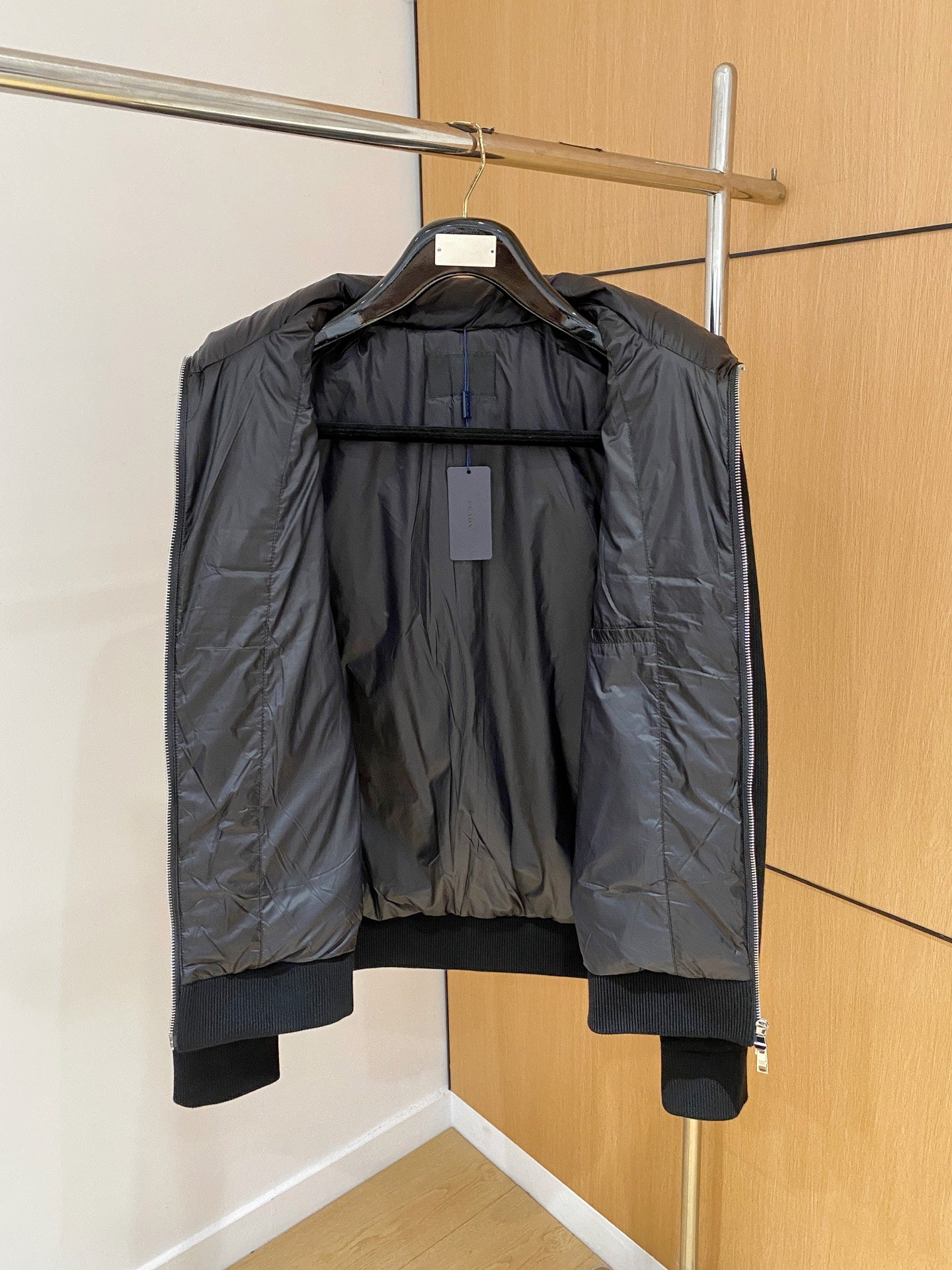 Prada Spliced Knit Down Jacket – FW2024