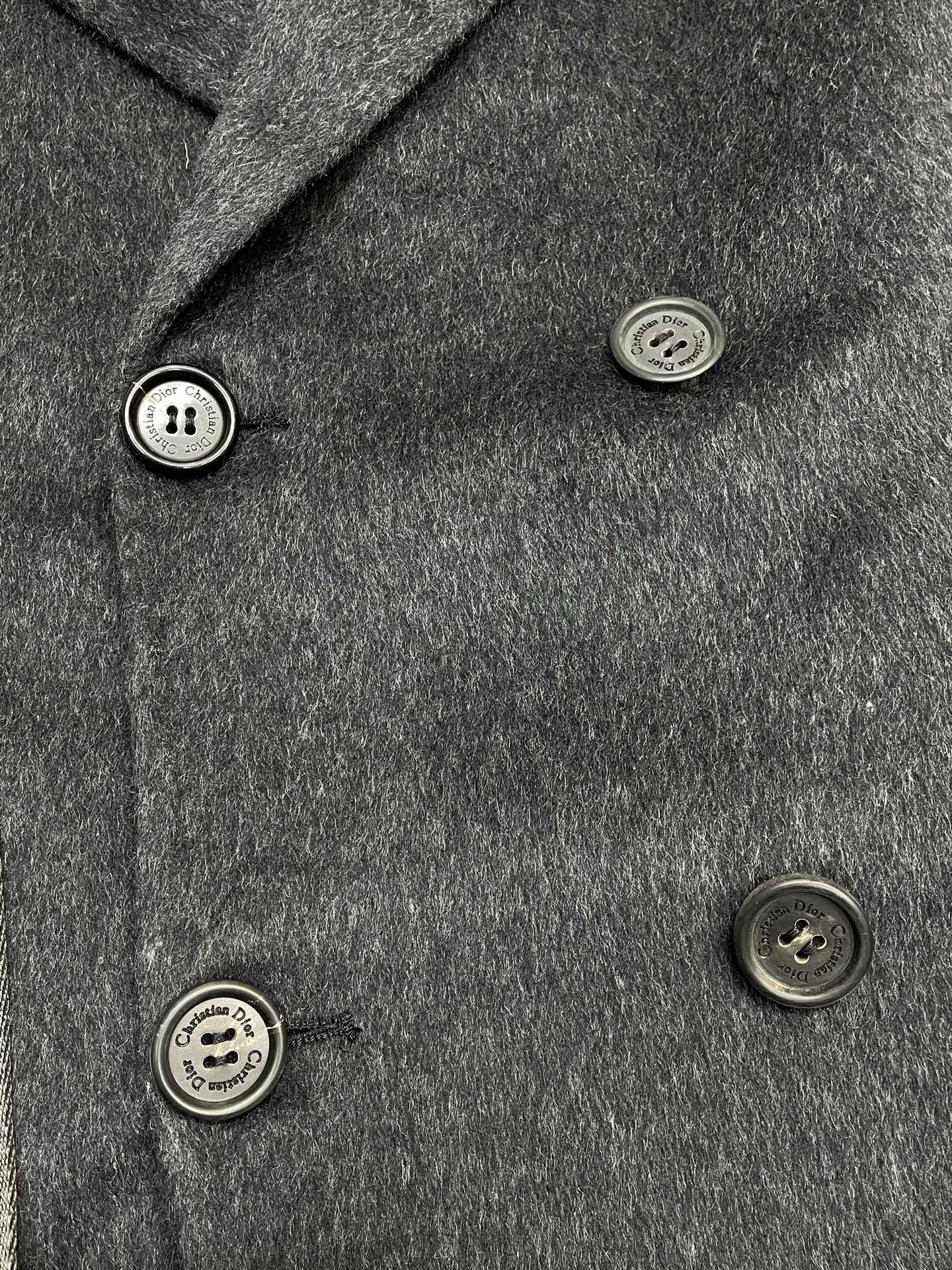 Dior Men's Wool Double-breasted Short Coat