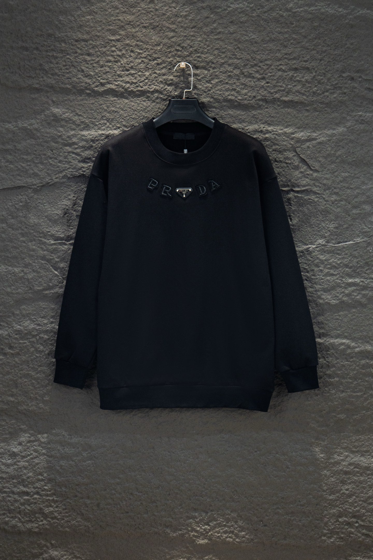 Prada Oversize Heavyweight Embroidered Sweatshirt