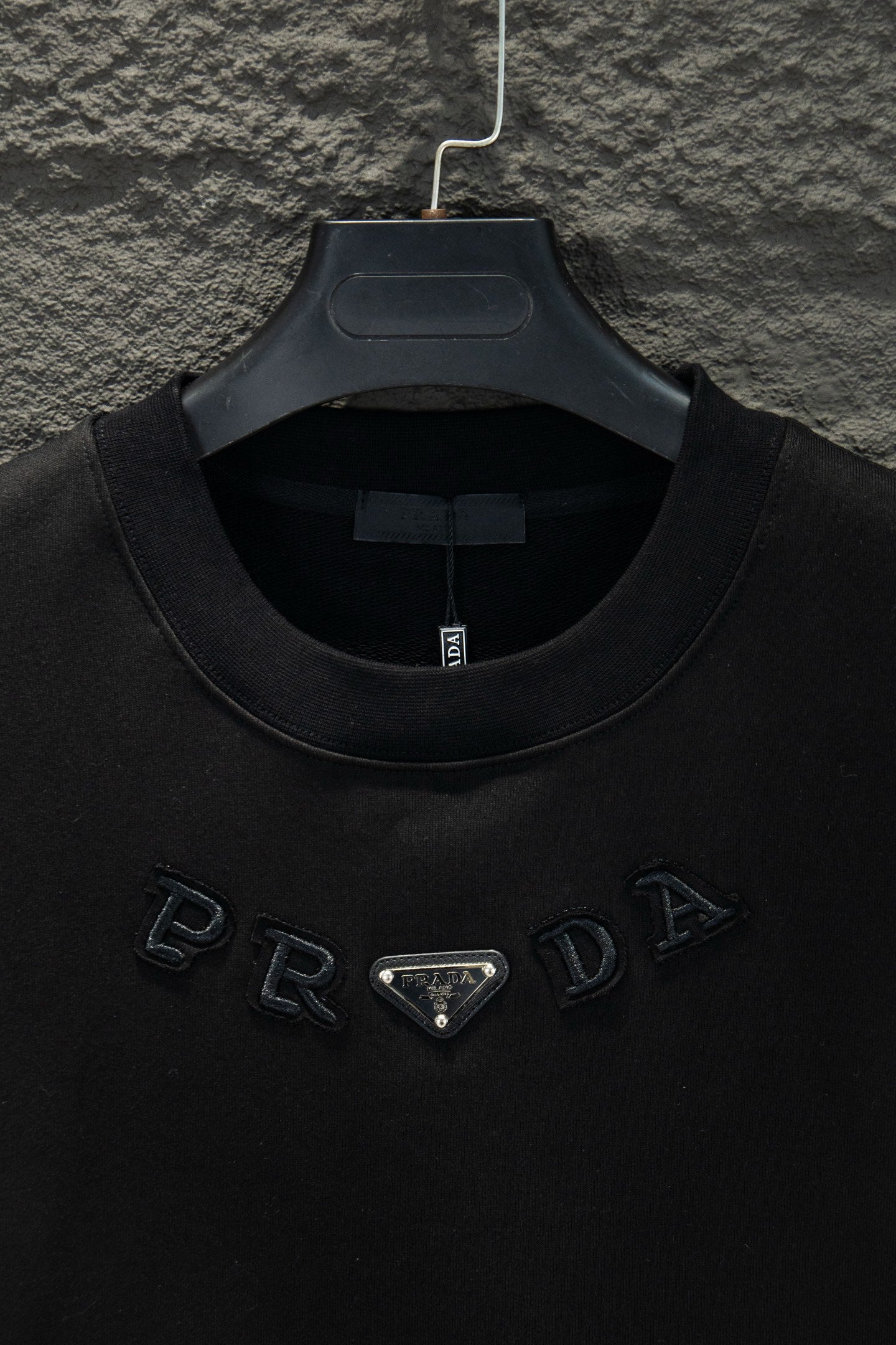 Prada Oversize Heavyweight Embroidered Sweatshirt