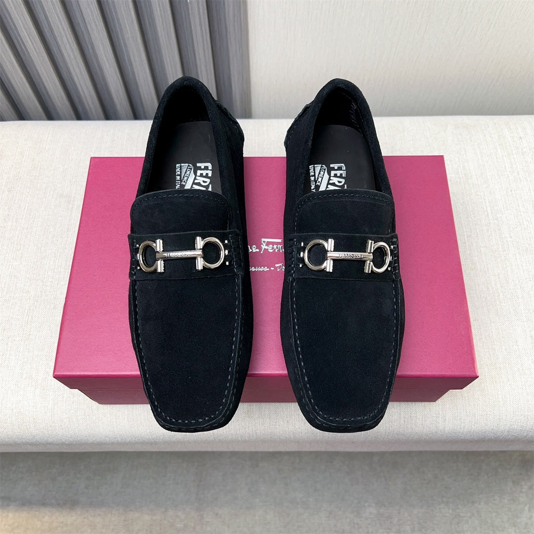 Ferragamo Imported Cowhide Loafers