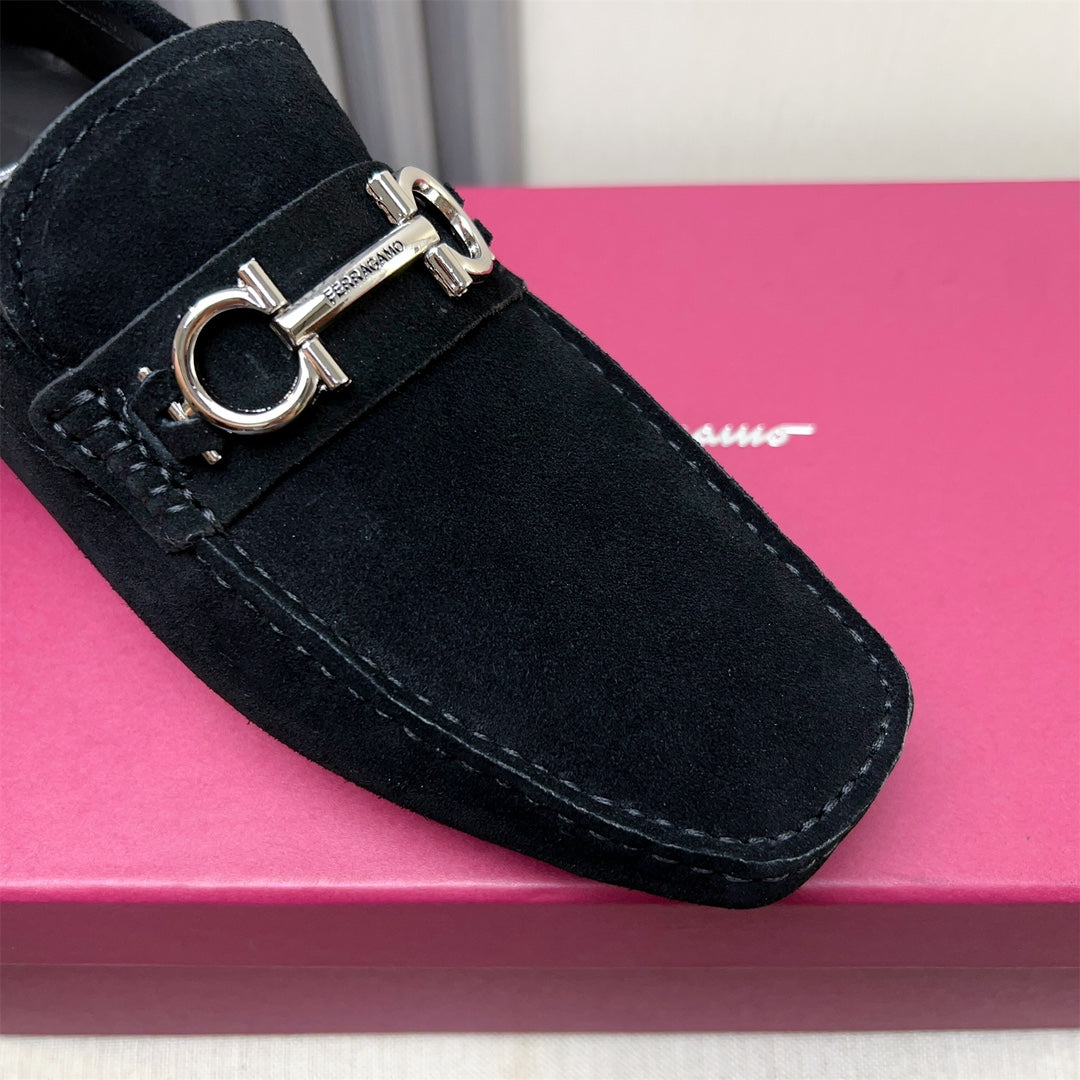 Ferragamo Imported Cowhide Loafers