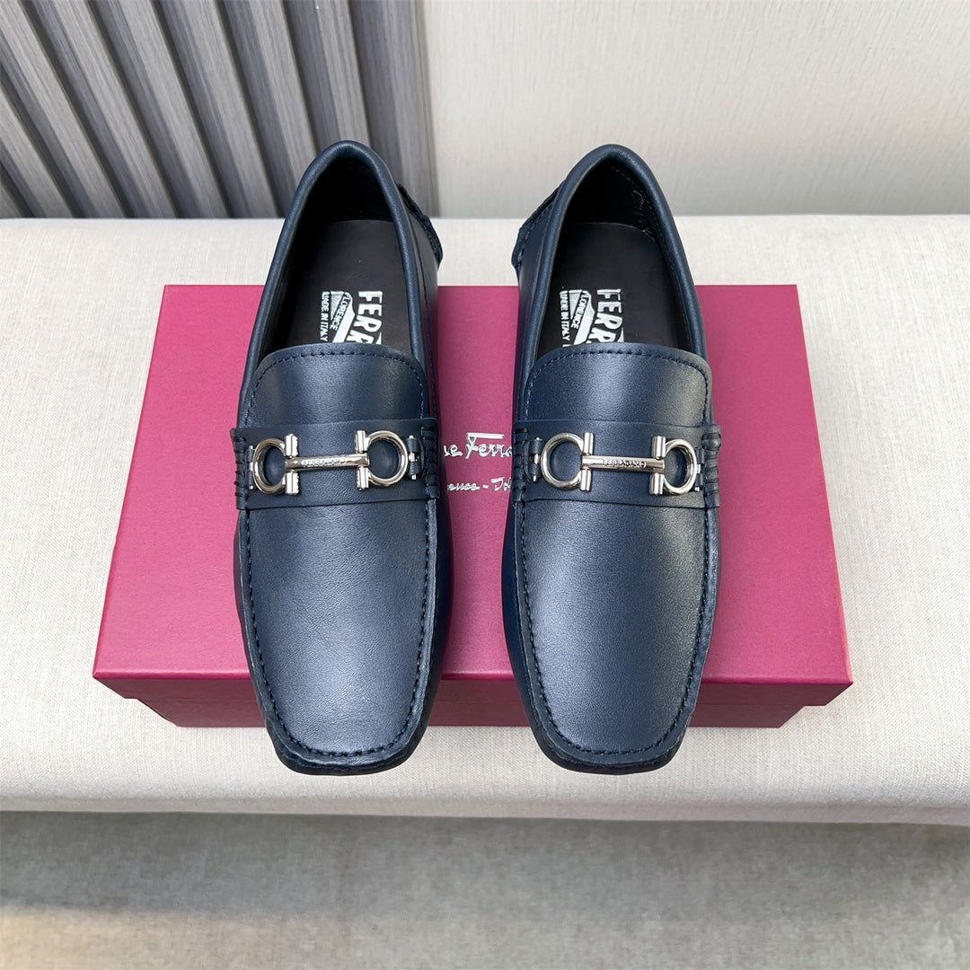 Ferragamo Imported Cowhide Loafers