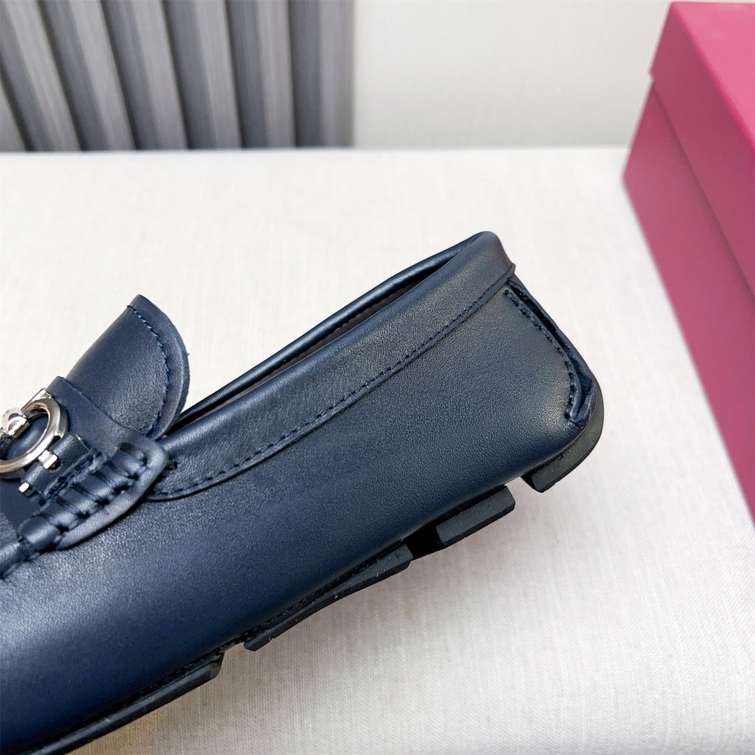 Ferragamo Imported Cowhide Loafers