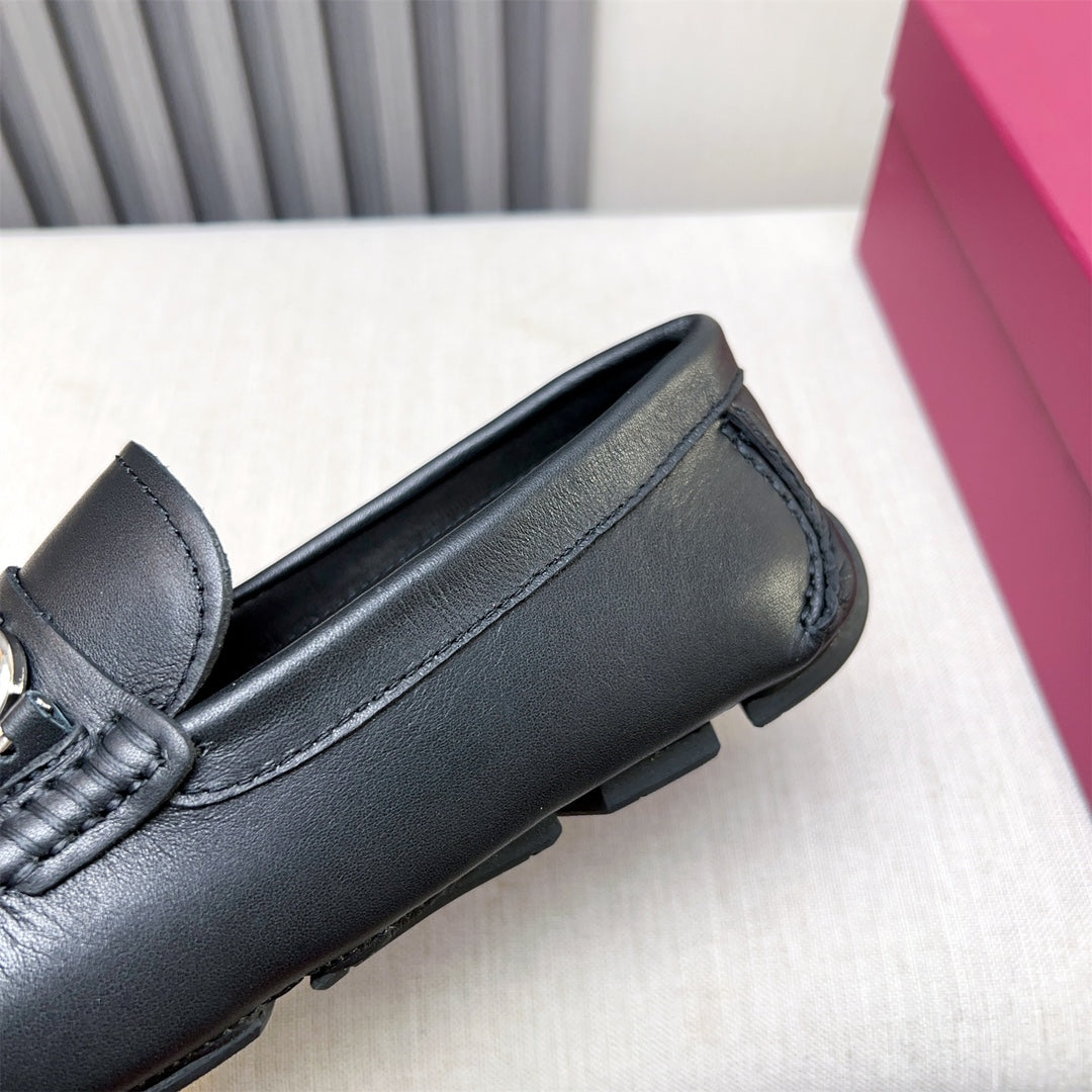 Ferragamo Imported Cowhide Loafers