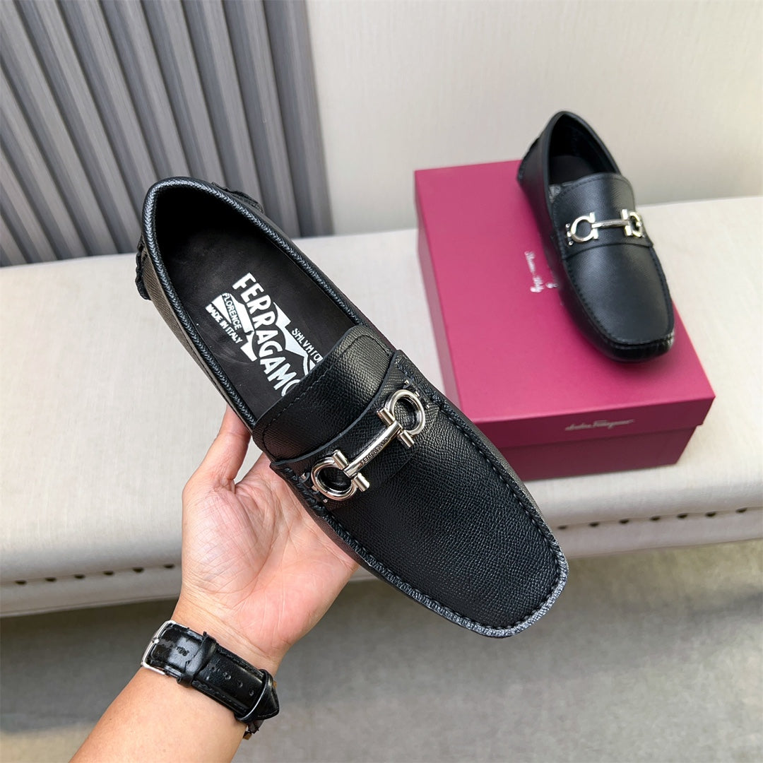 Ferragamo Imported Cowhide Loafers