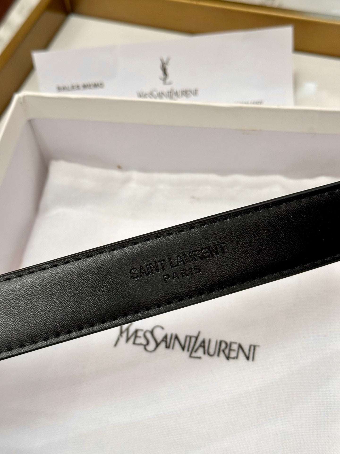 Saint Laurent Classic Leather Belt – 2.5cm