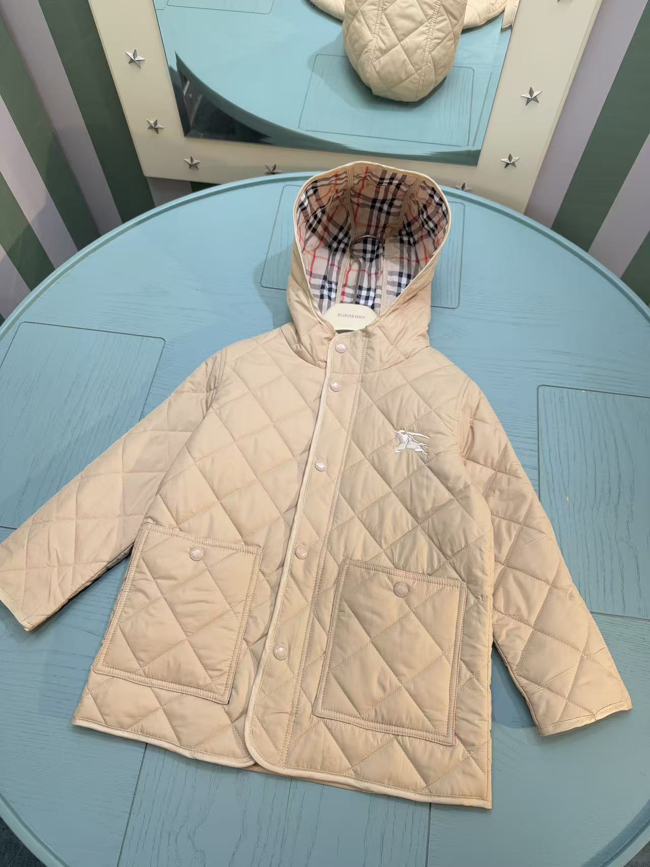 Burberry Mid-Length Puffer Jacket – Kids Collection – 25AW