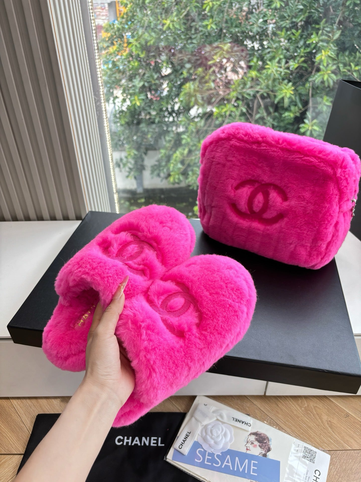 Chanel Wool Furry Mules – Autumn/Winter 25S Collection