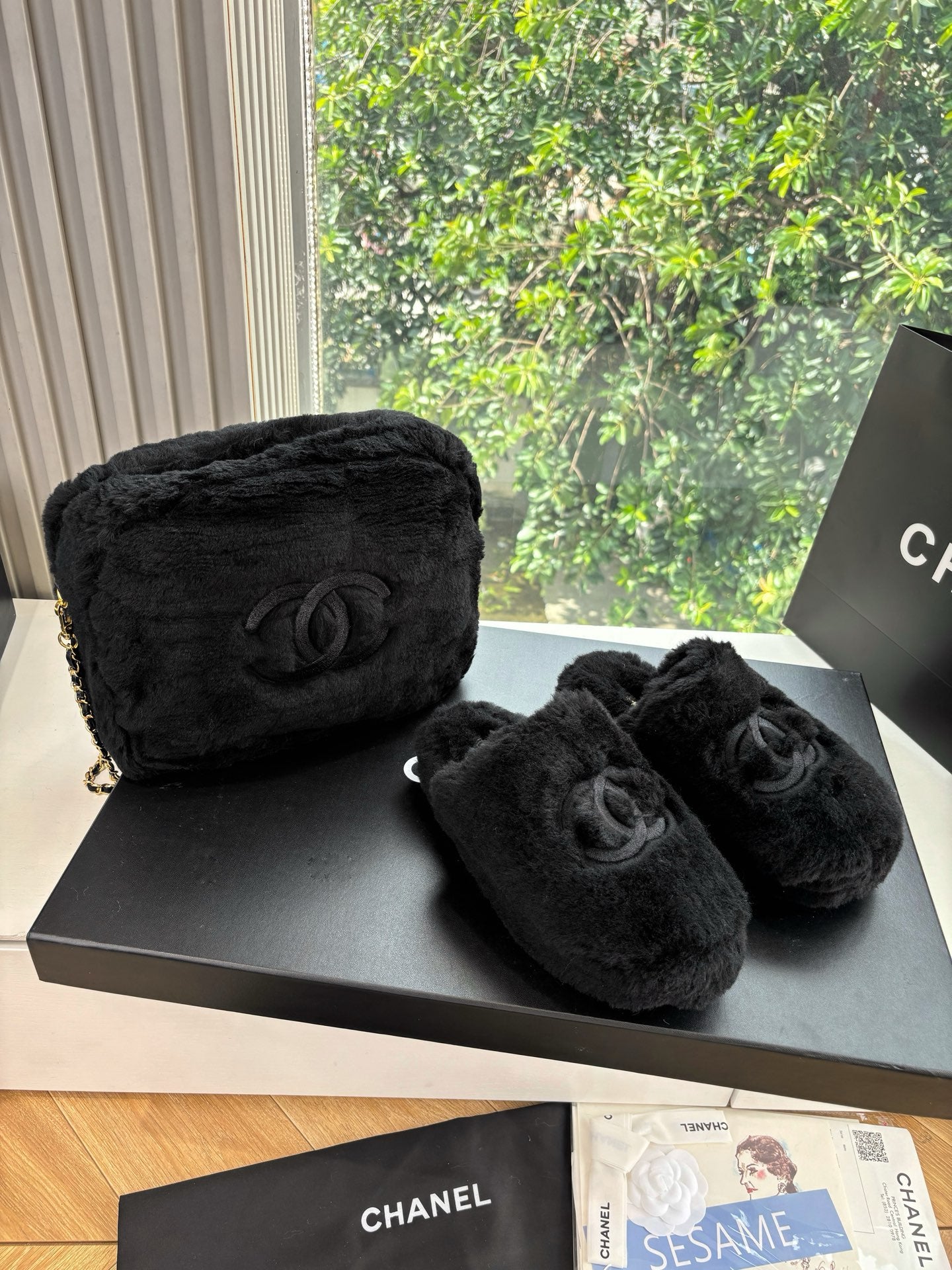 Chanel Wool Furry Mules – Autumn/Winter 25S Collection