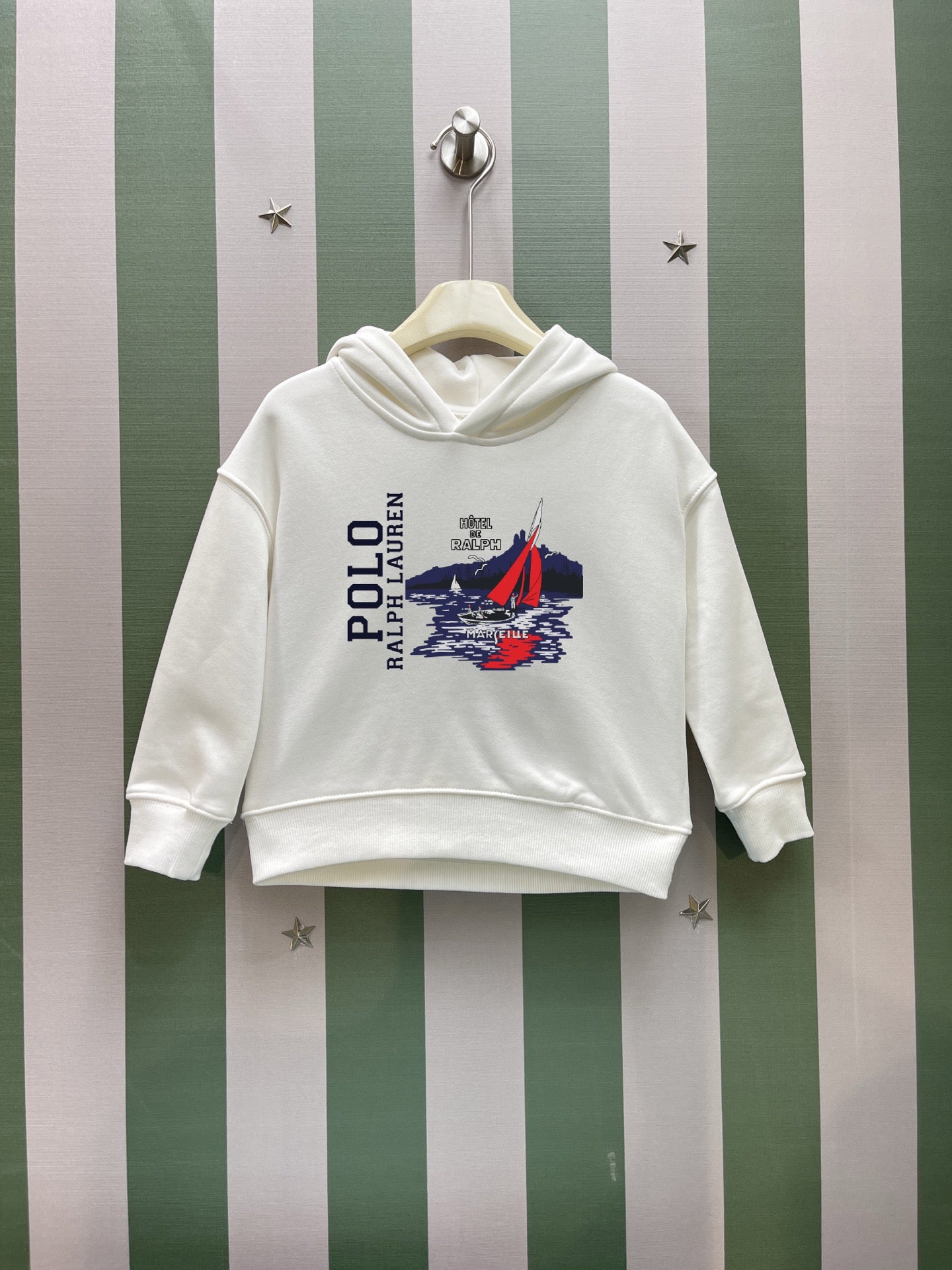 Ralph Lauren Inspired Kids Hooded Sweatshirt – 2025FW – Kids Collection