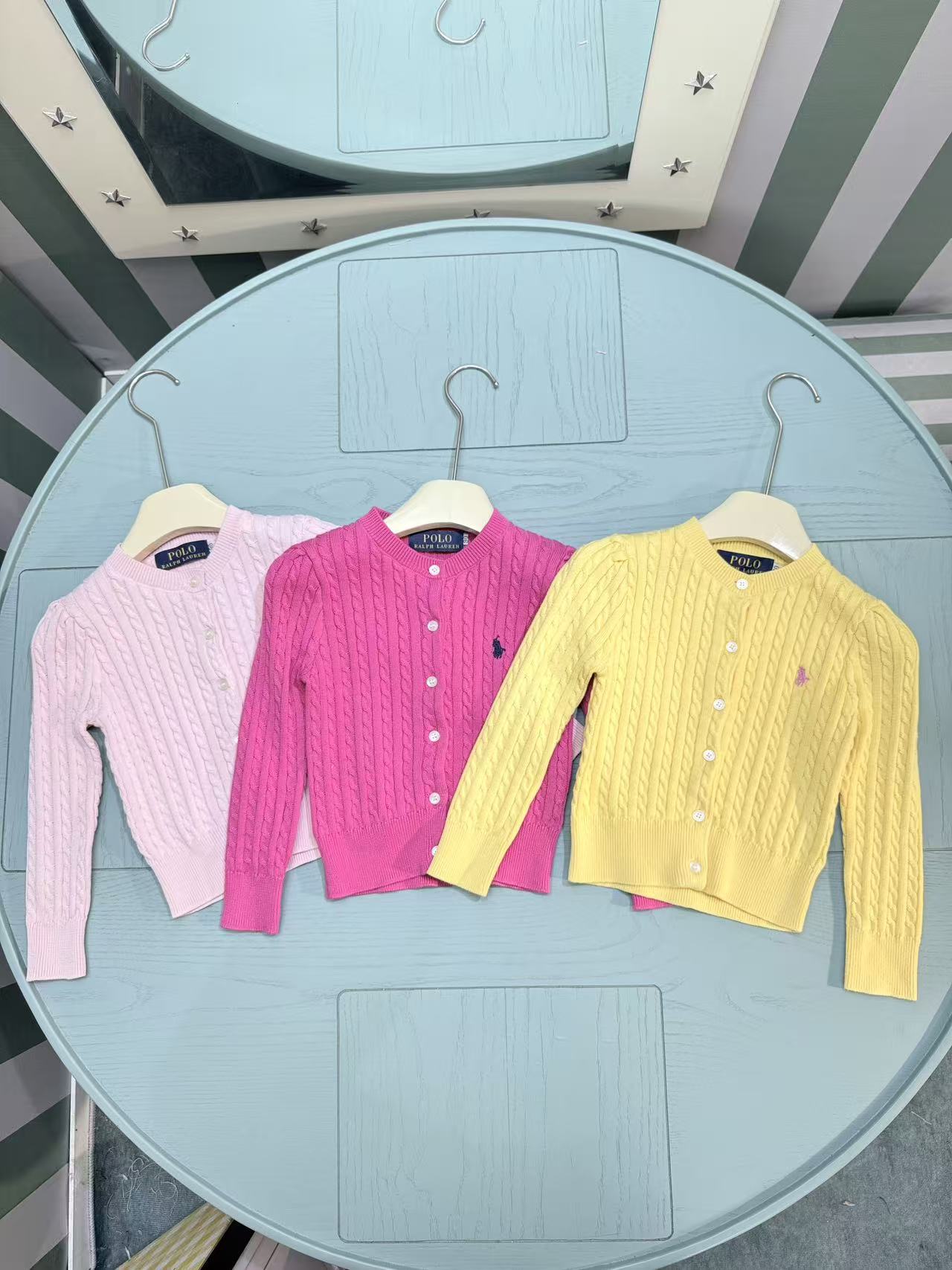 Ralph Lauren Kids Classic Striped Knit Cardigan – 2025SS