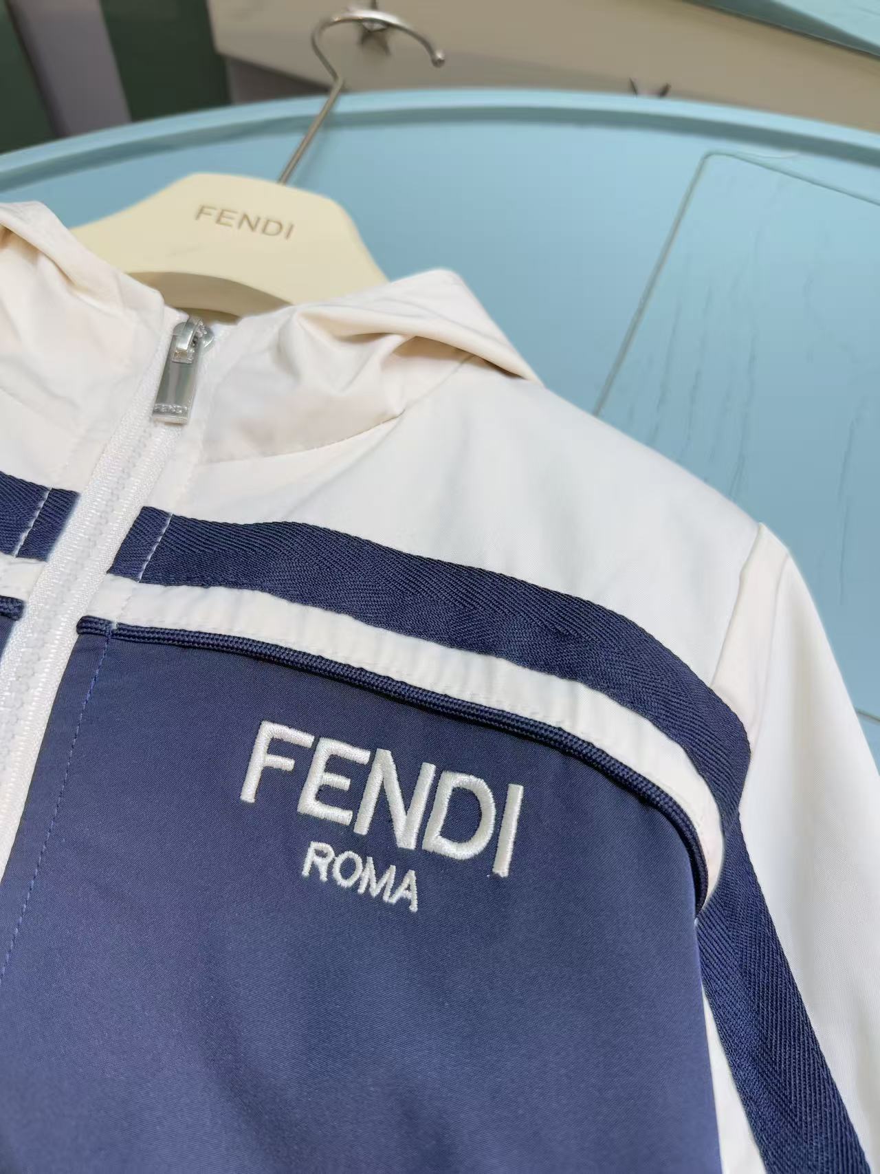Fendi Kids Logo Windbreaker Tracksuit – 2025SS – Kids Collection