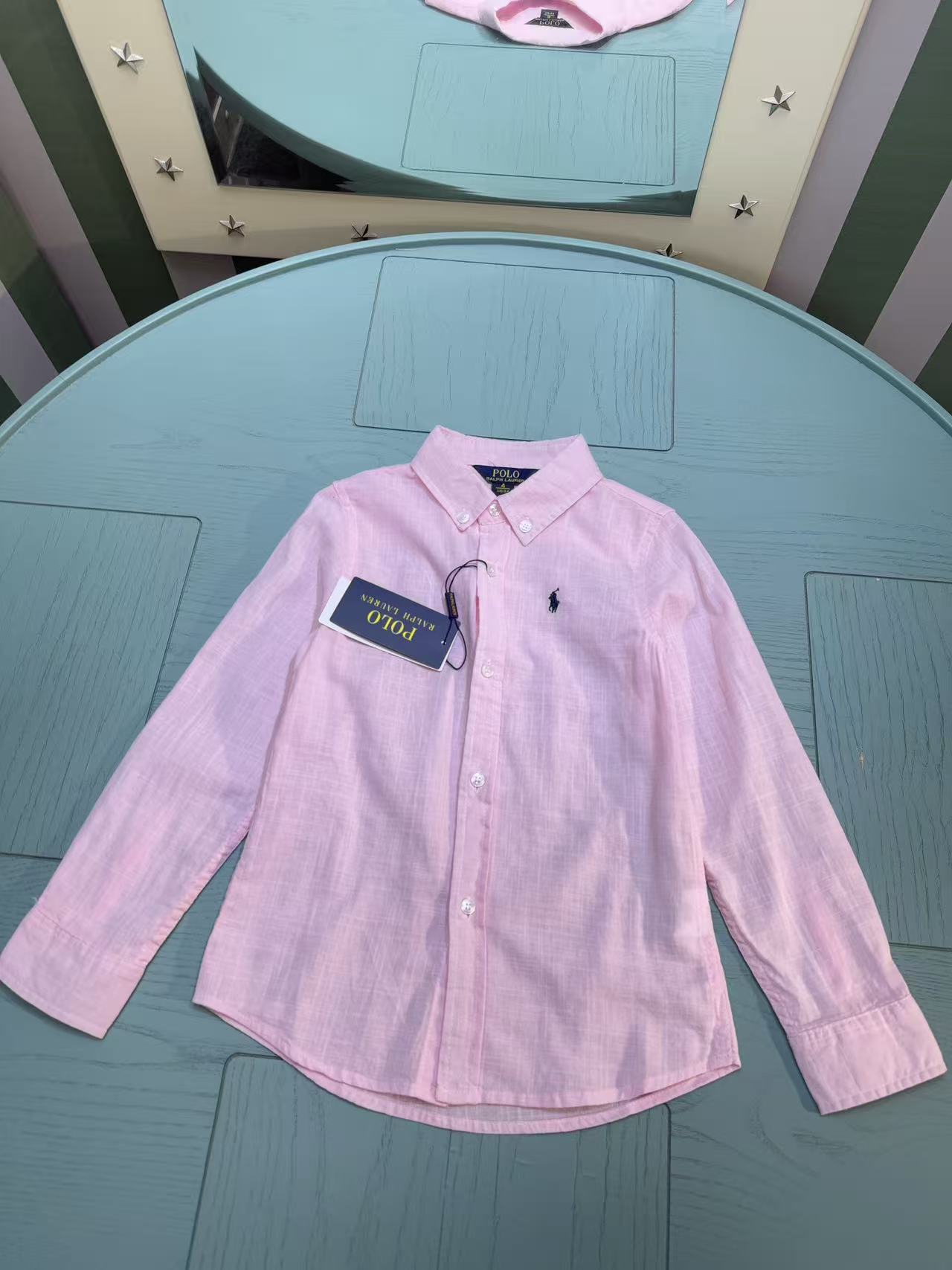 Ralph Lauren Polo Kids Embroidered Shirt – 2025SS – Kids Collection