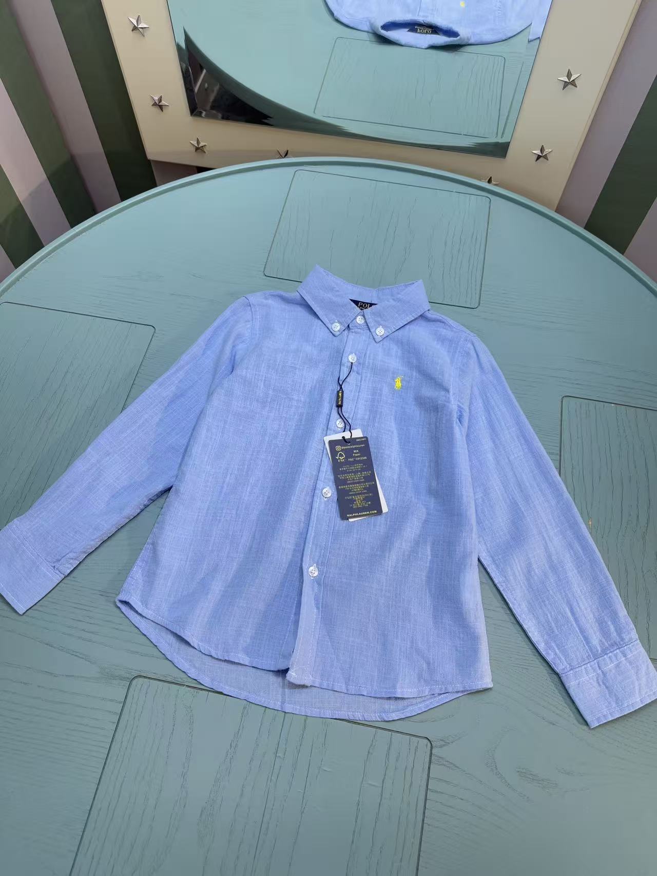 Ralph Lauren Polo Kids Embroidered Shirt – 2025SS – Kids Collection
