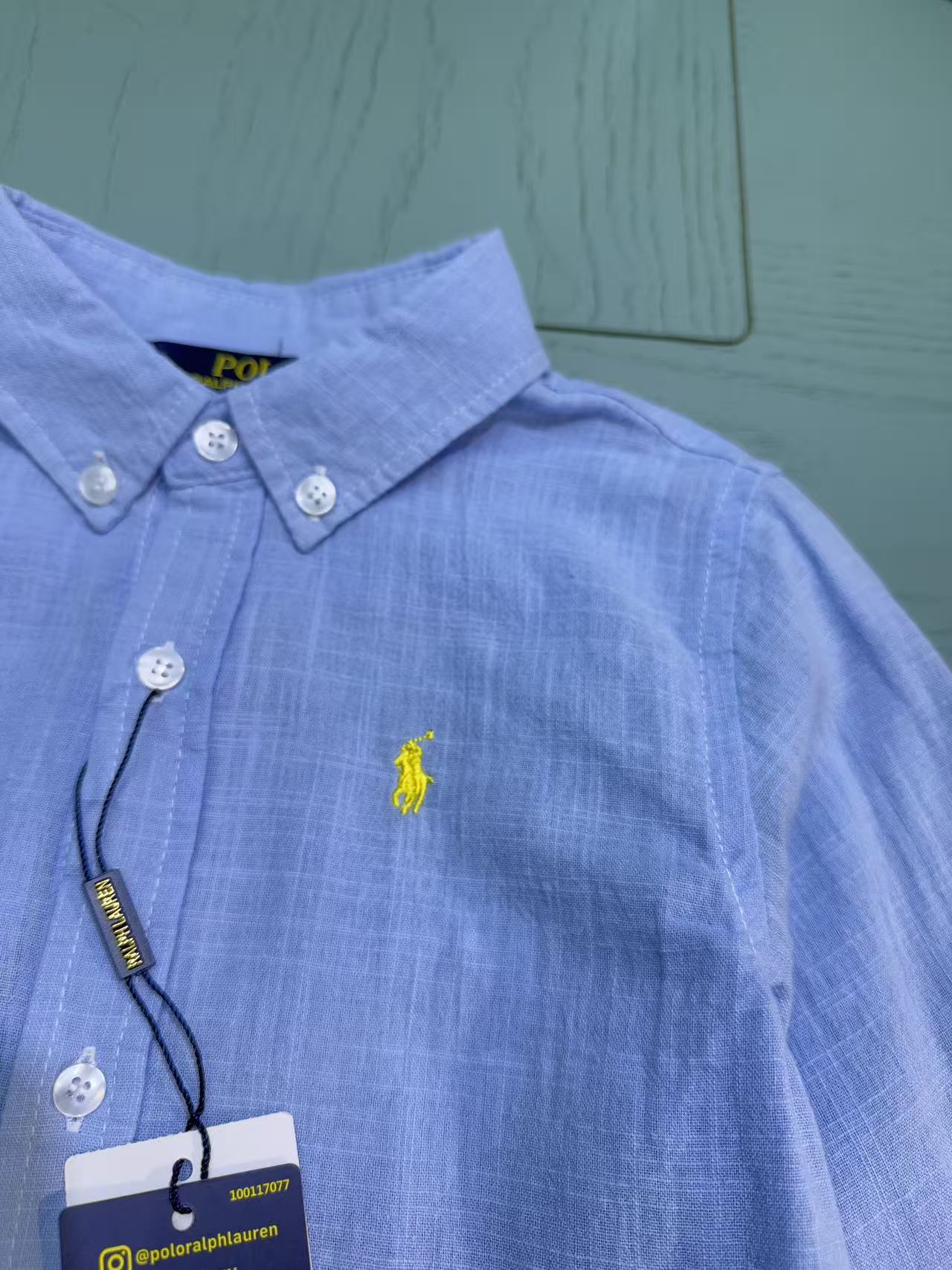 Ralph Lauren Polo Kids Embroidered Shirt – 2025SS – Kids Collection