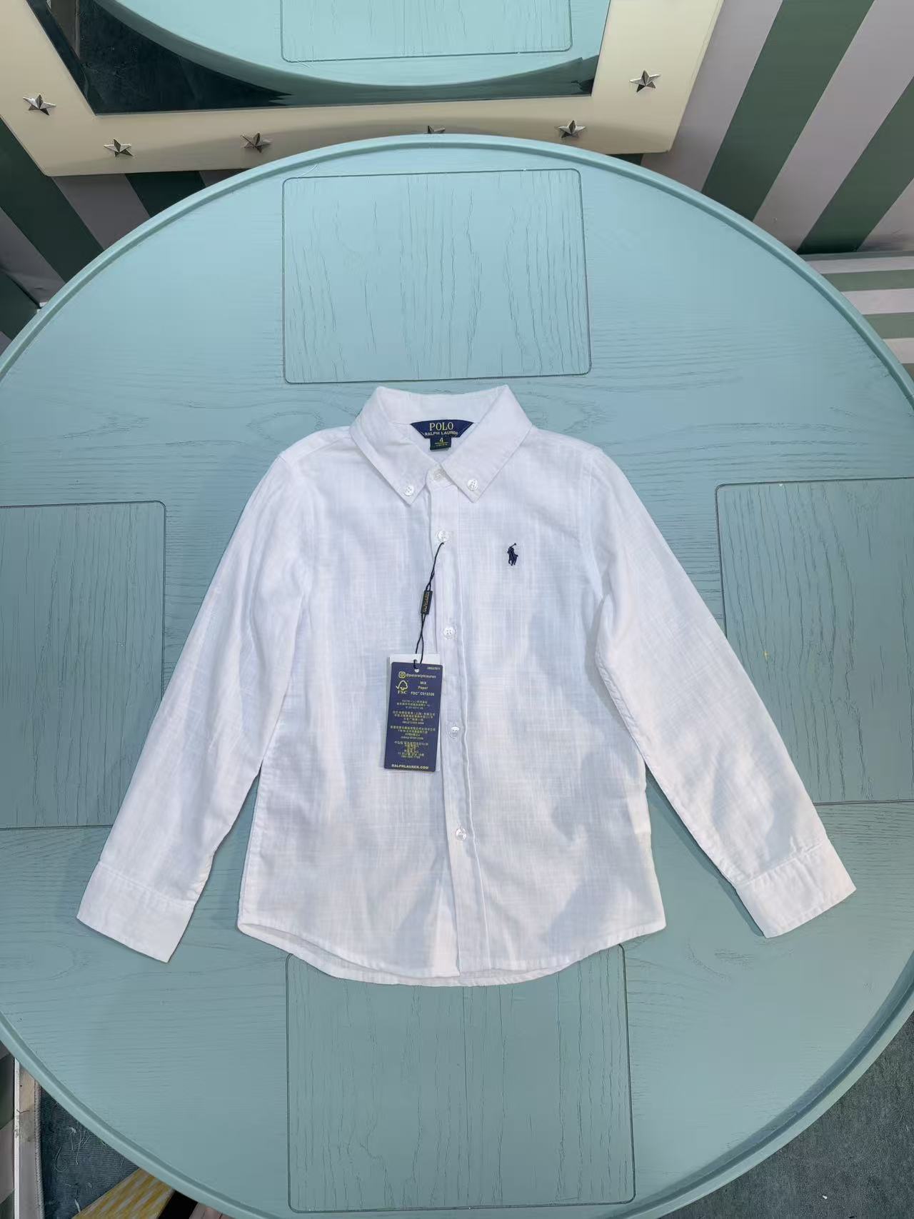 Ralph Lauren Polo Kids Embroidered Shirt – 2025SS – Kids Collection