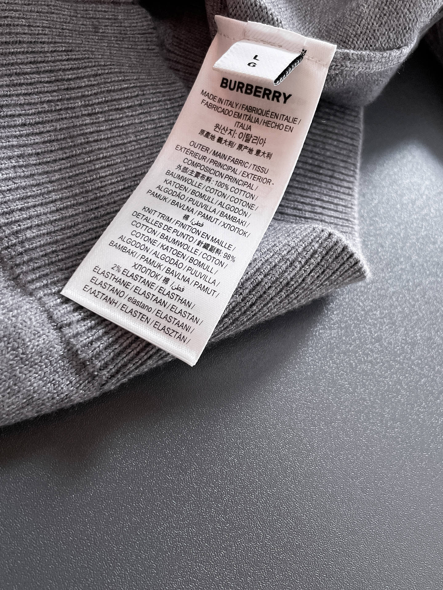 Burberry Half-Zip Wool Blend Sweater