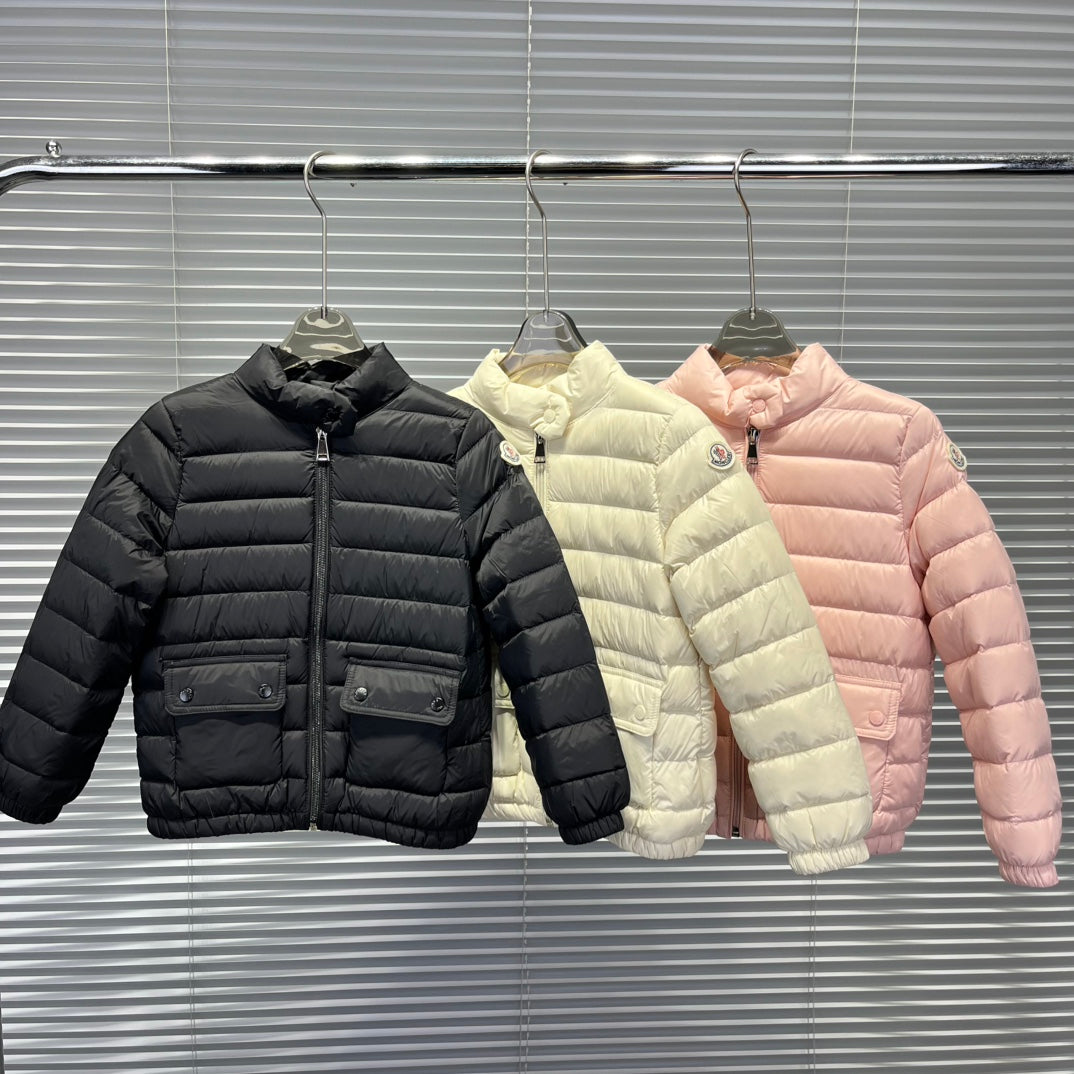 Moncler Kids Short Stand Collar Puffer Jacket – 25FW