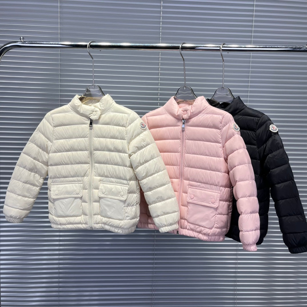 Moncler Kids Short Stand Collar Puffer Jacket – 25FW