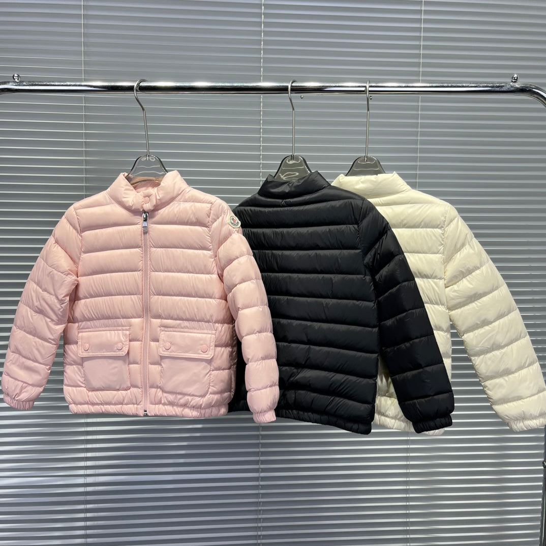 Moncler Kids Short Stand Collar Puffer Jacket – 25FW