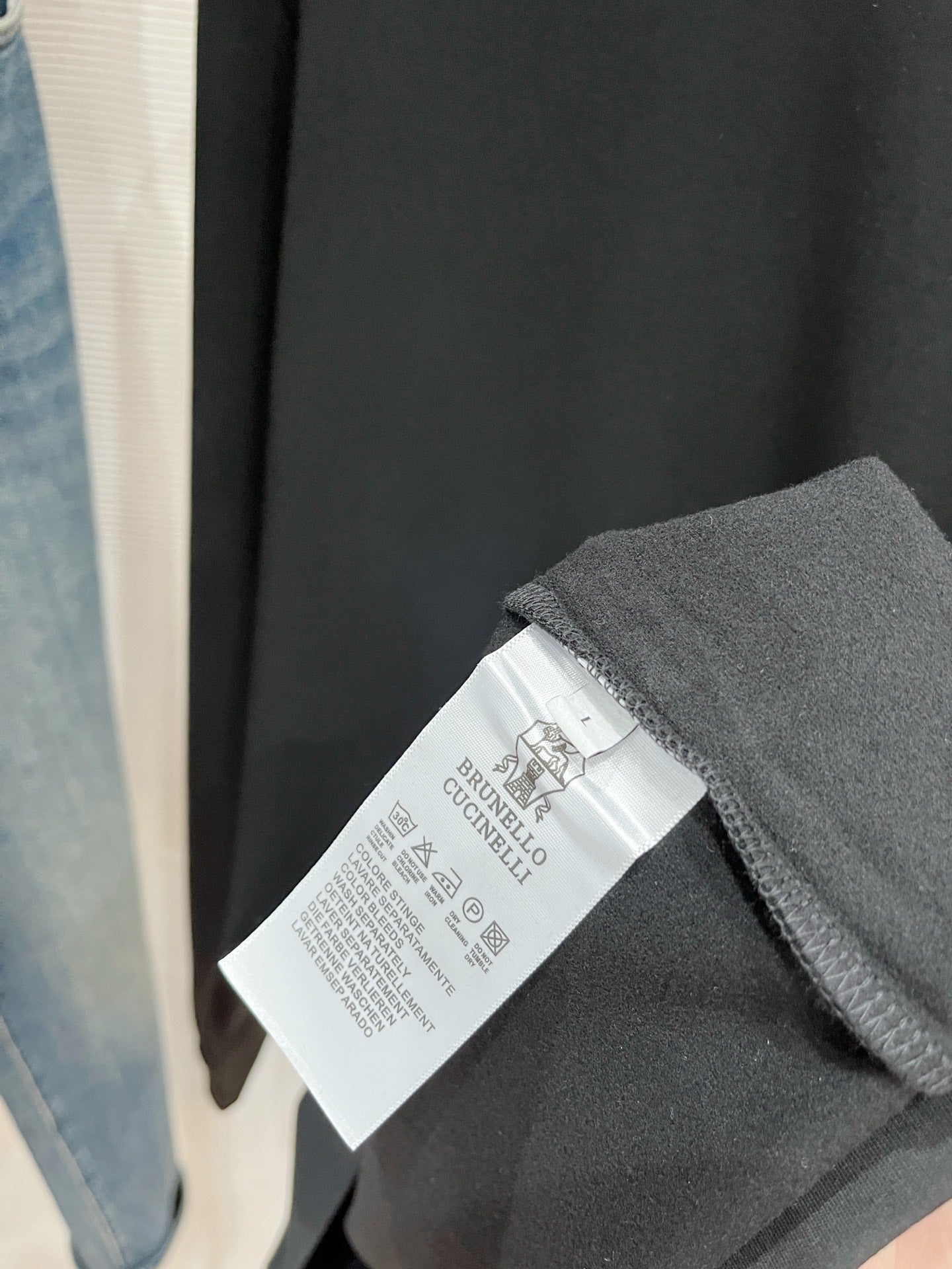 Brunello Cucinelli Men's Embroidered Logo Base Layer Top – 2025FW