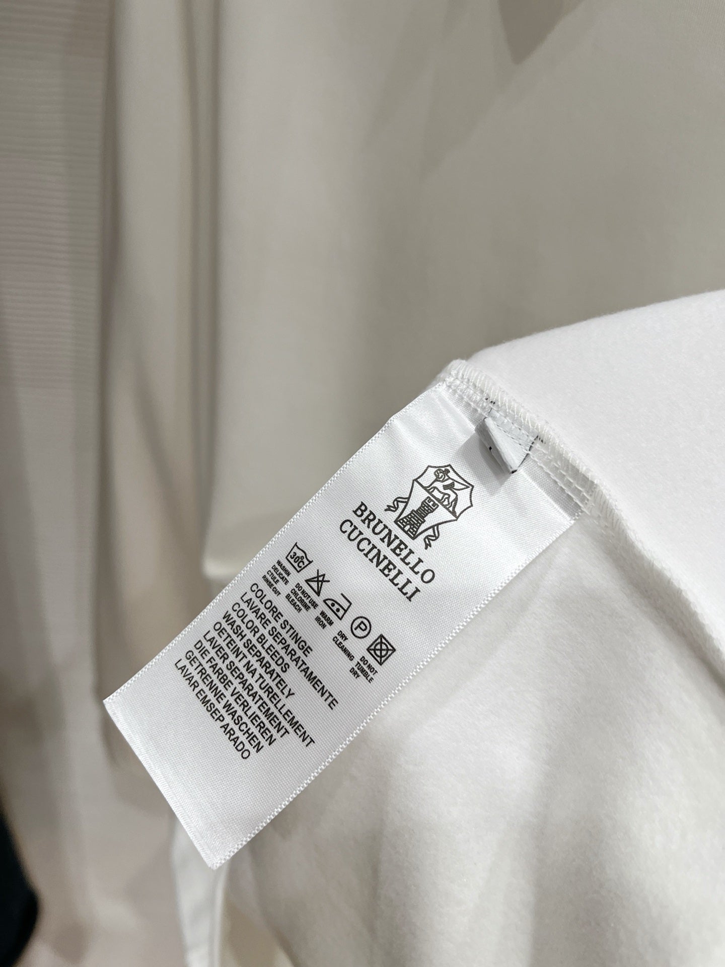 Brunello Cucinelli Men's Logo Embroidered Base Layer Sweater – 2025FW
