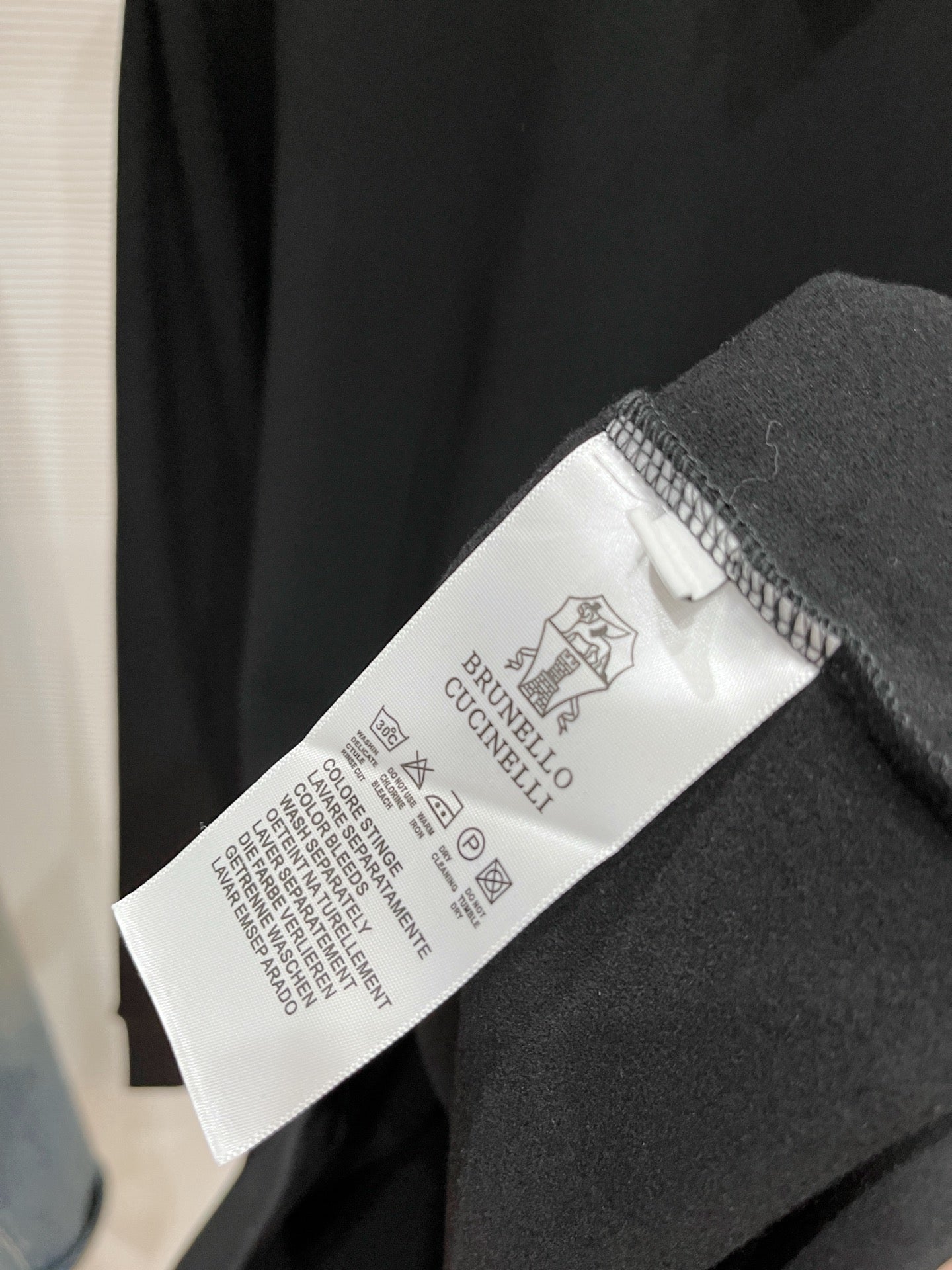 Brunello Cucinelli Men's Logo Embroidered Base Layer Sweater – 2025FW