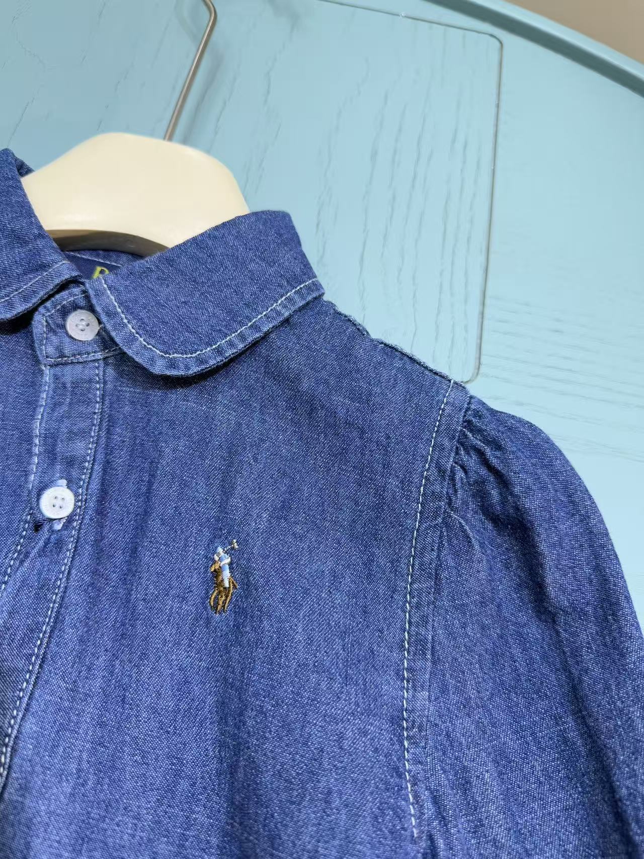 Ralph Lauren Kids Denim Shirt Dress – 2025SS – Kids Collection