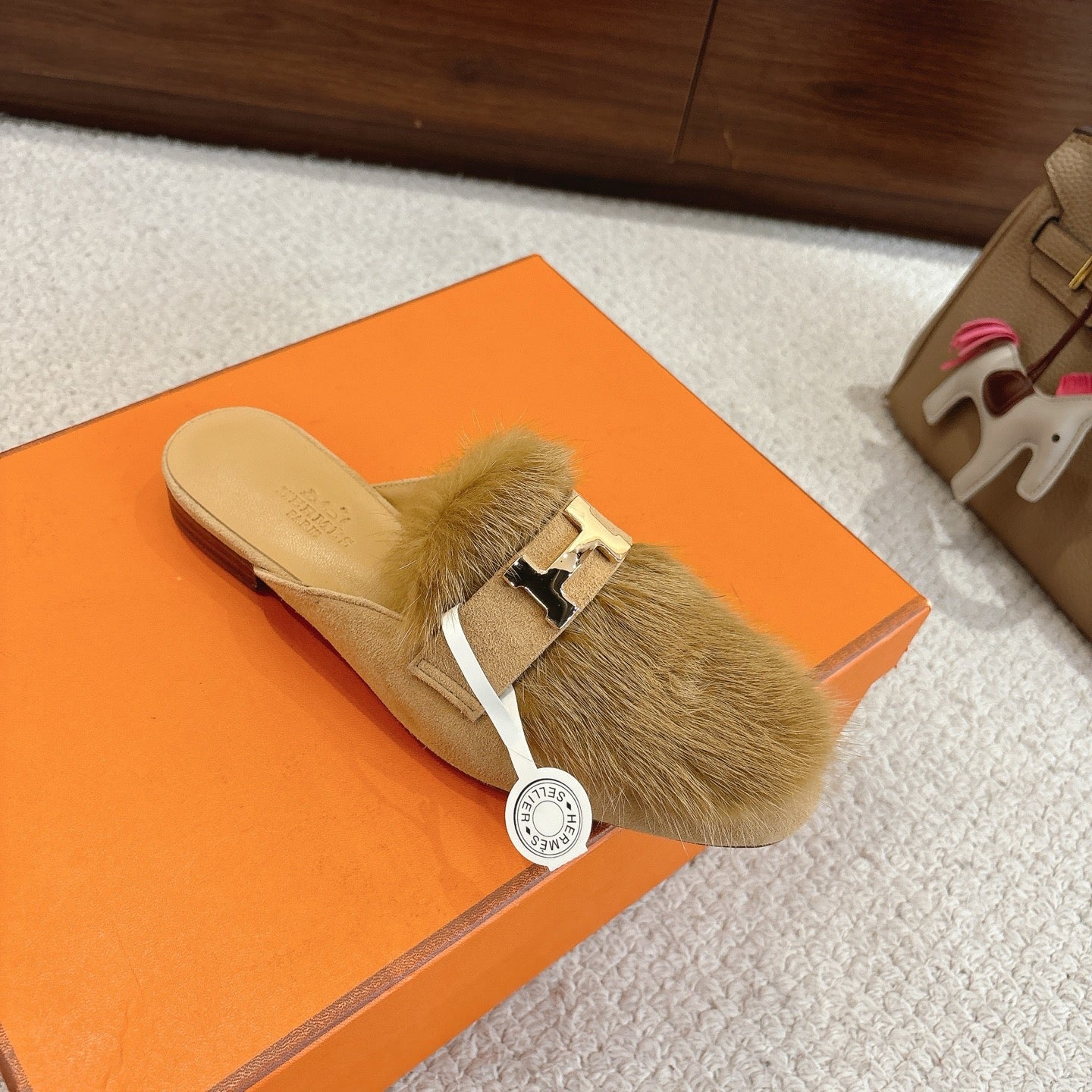 Hermès Mink Suede Loafers & Mules – Autumn/Winter Collection