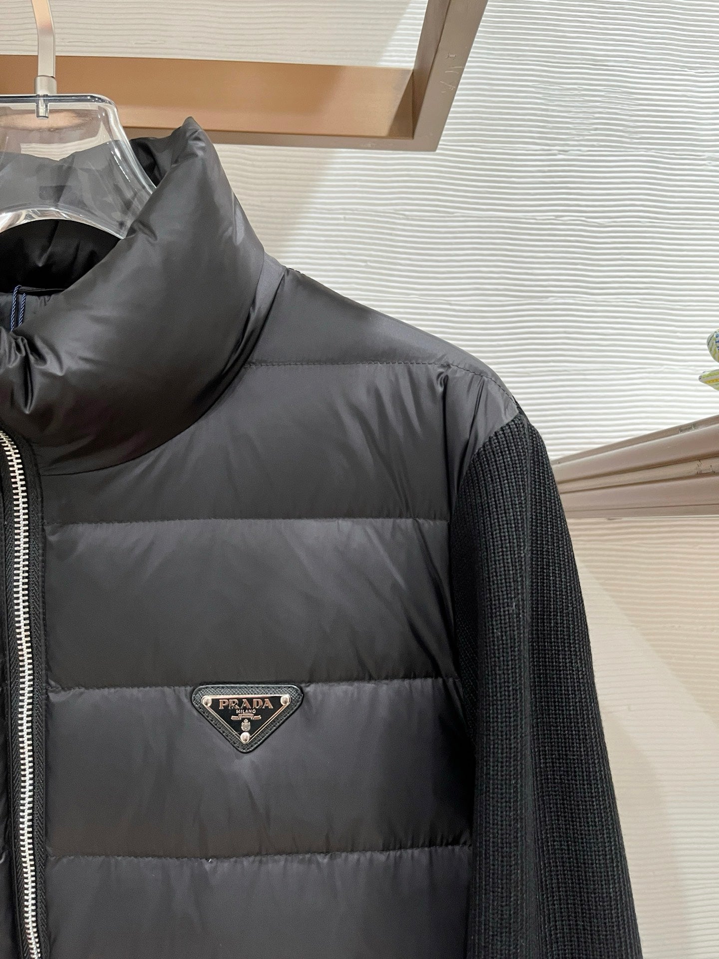 Prada Spliced Knit Down Jacket – FW2024