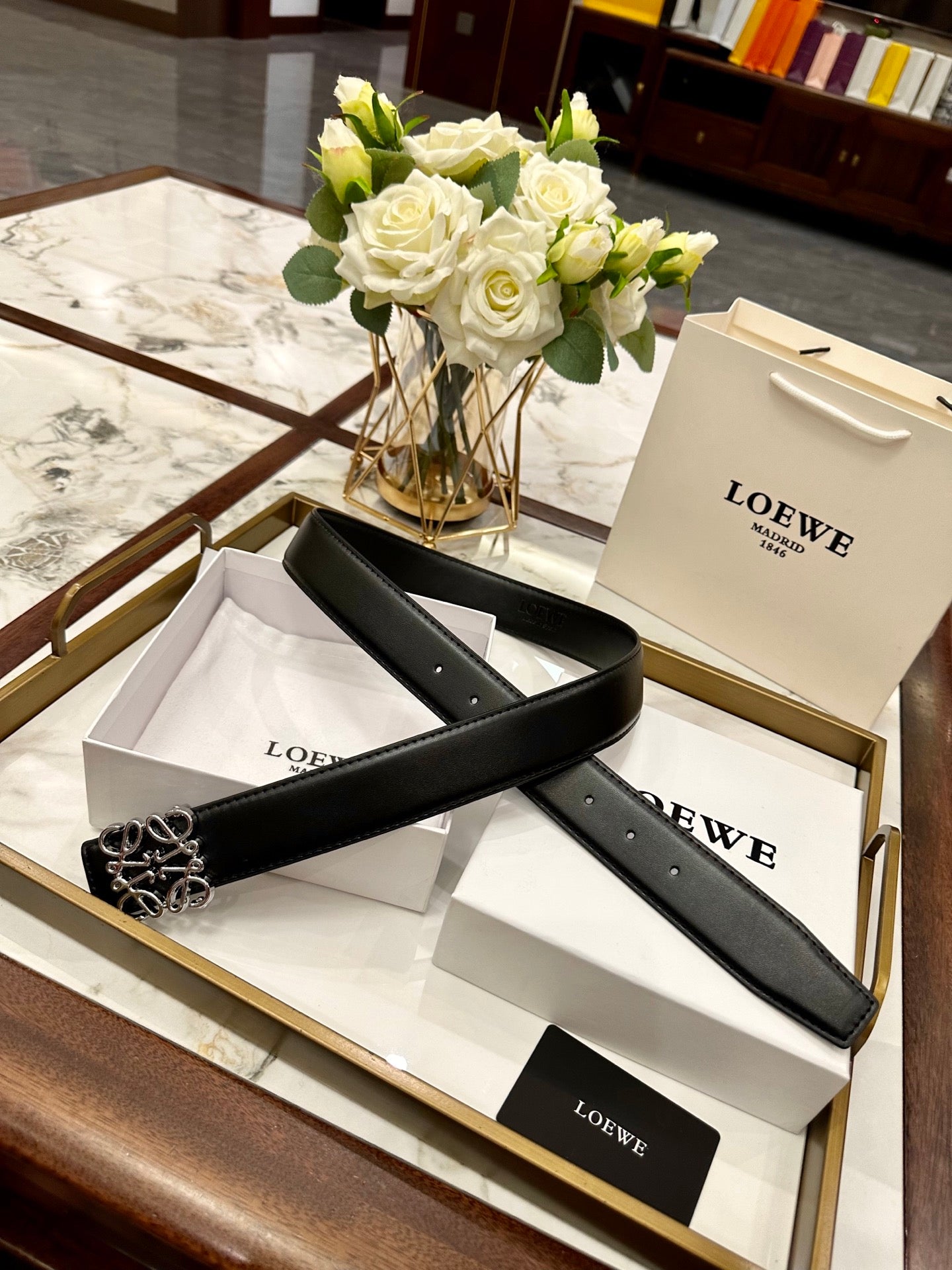 Loewe Classic Leather Belt – 4.0cm