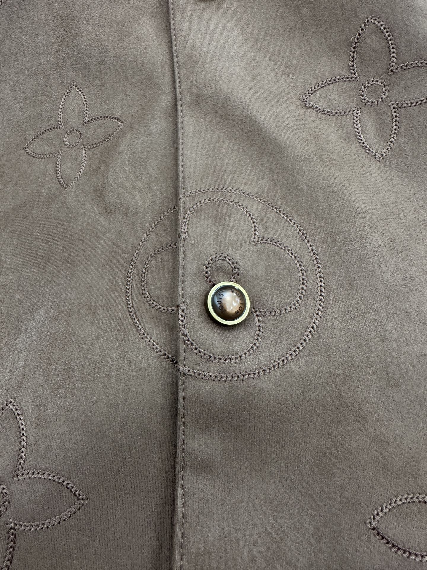 Louis Vuitton Black Monogram Collared Jacket