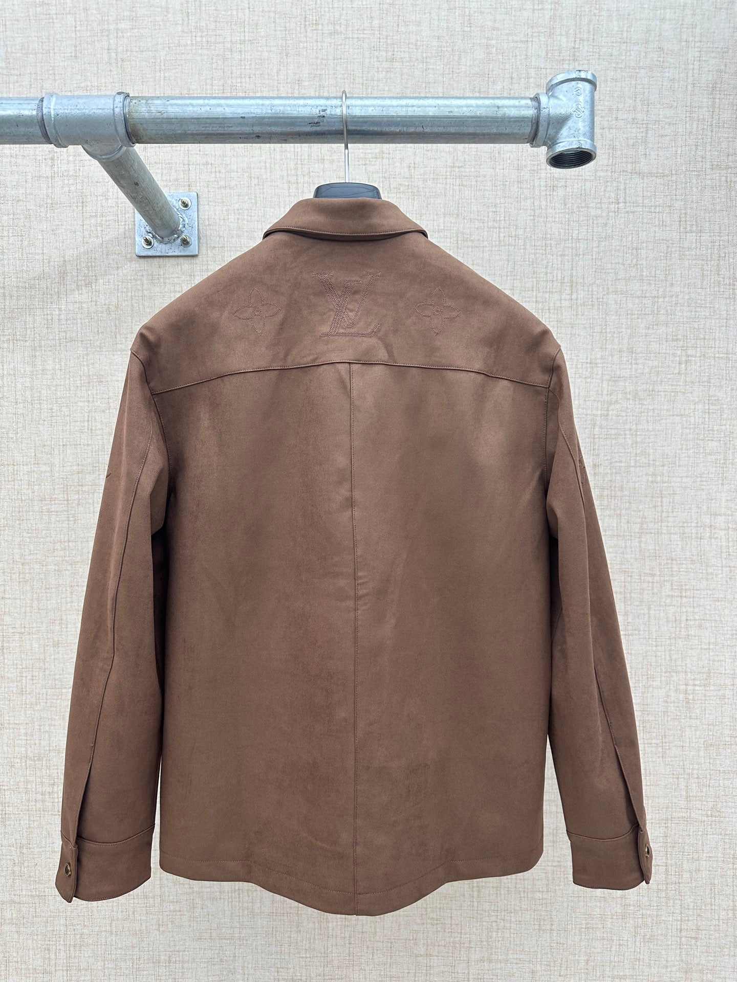 Louis Vuitton Black Monogram Collared Jacket