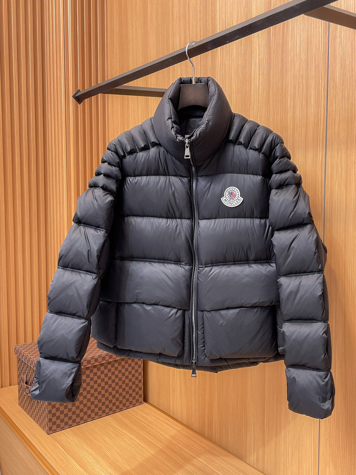 Moncler Stand Collar Embossed Down Jacket – Limited Edition