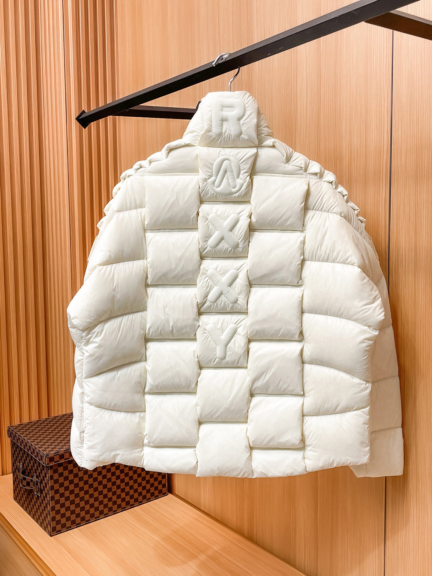Moncler Stand Collar Embossed Down Jacket – Limited Edition