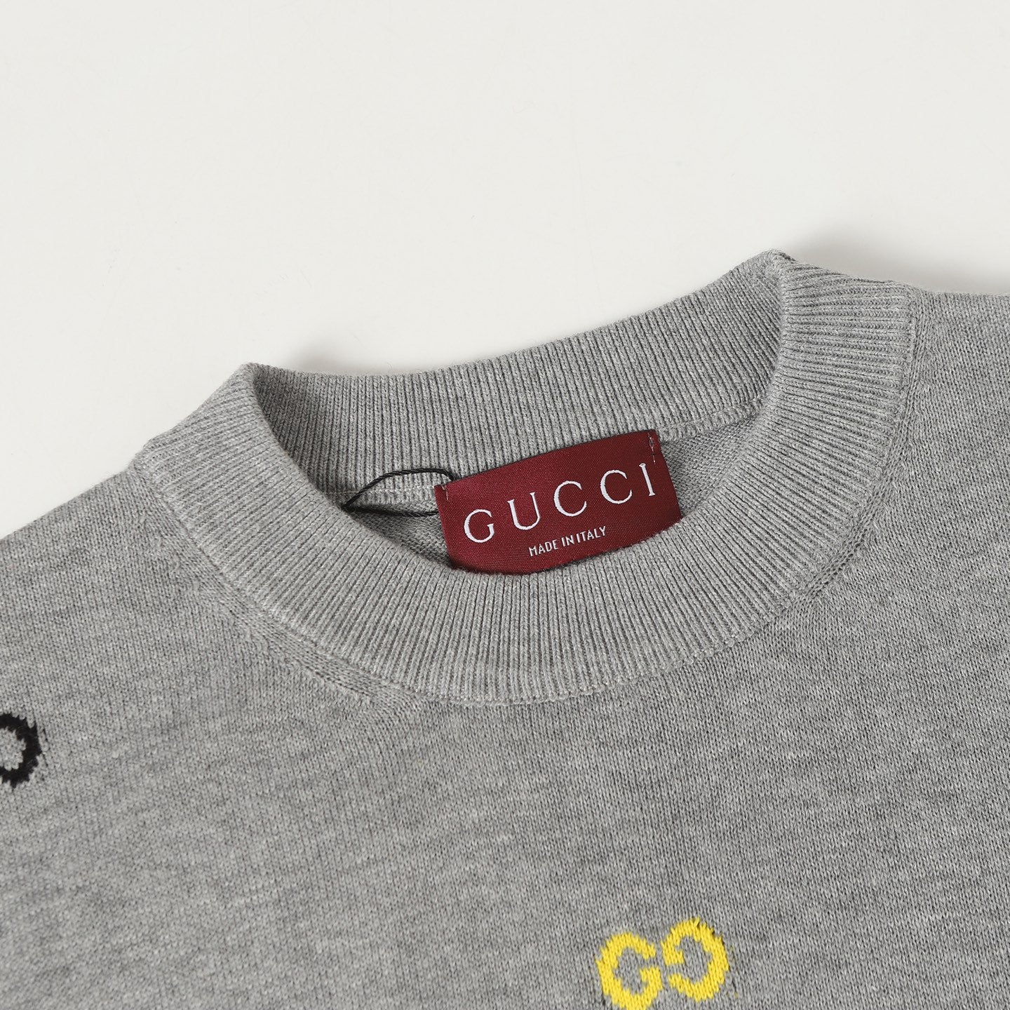 Gucci Colorful Double G Intarsia Knit Sweater