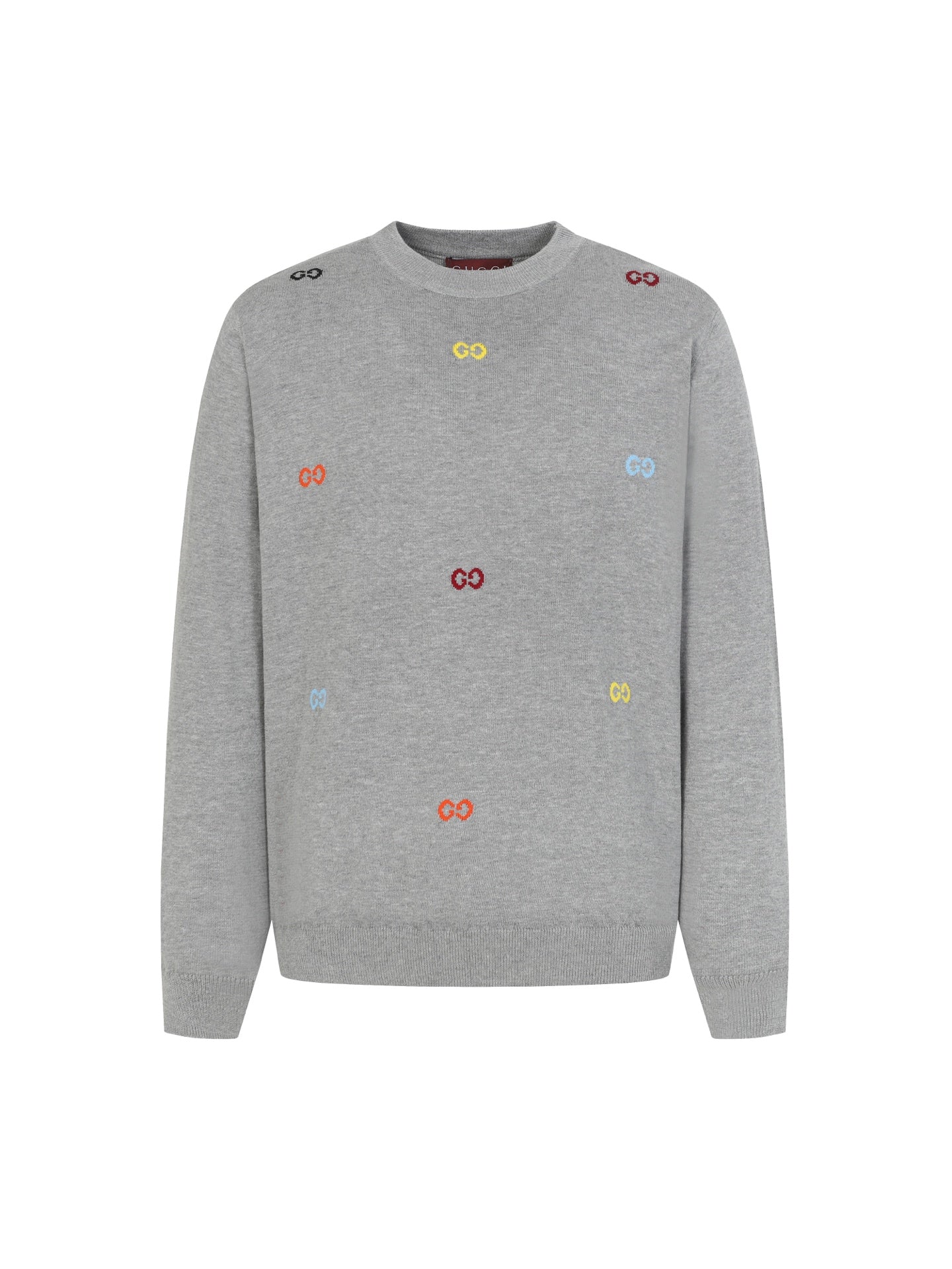 Gucci Colorful Double G Intarsia Knit Sweater