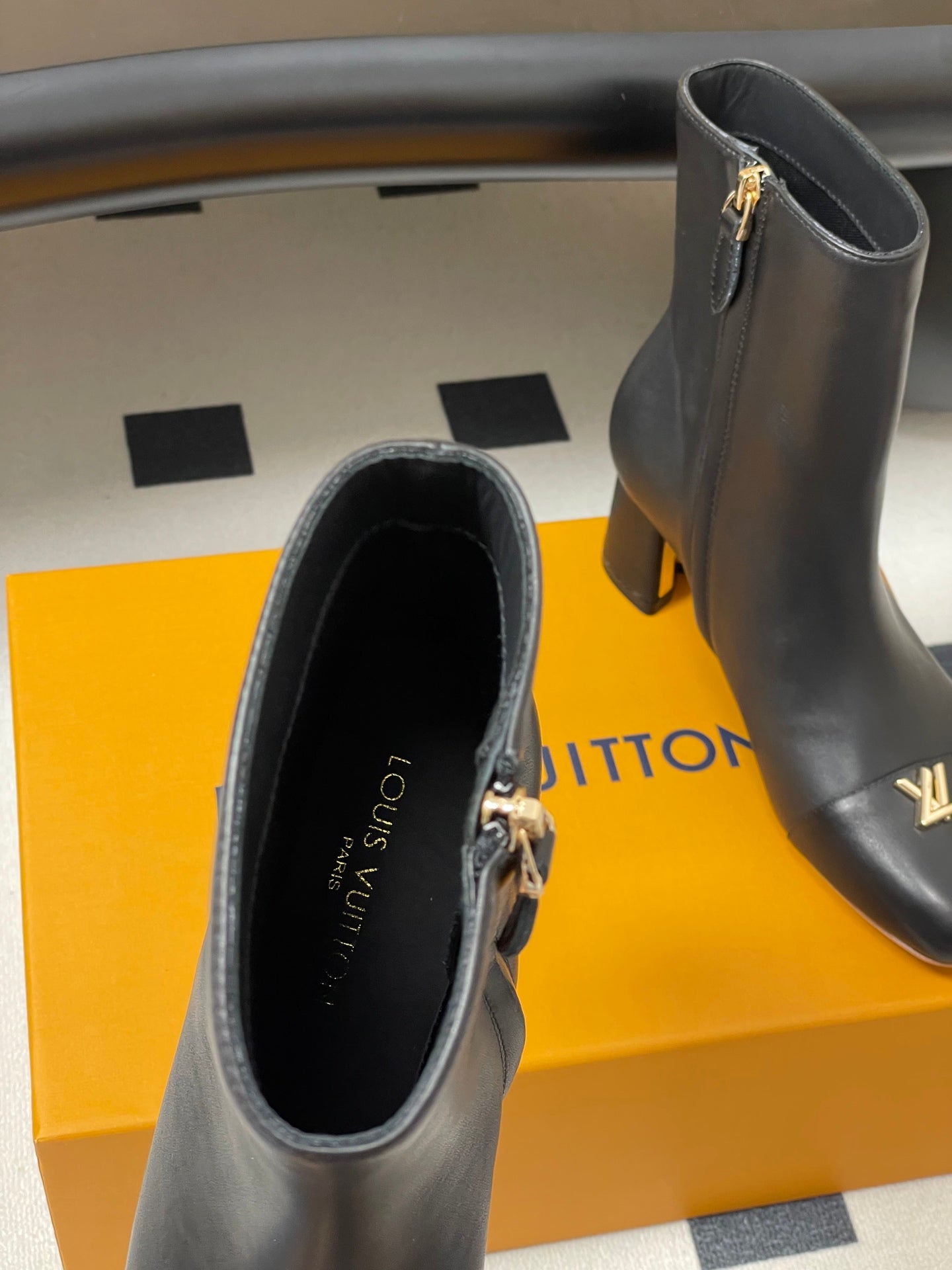 Louis Vuitton LV Swing Metal Heel Ankle Boots – 25SS Autumn/Winter Collection