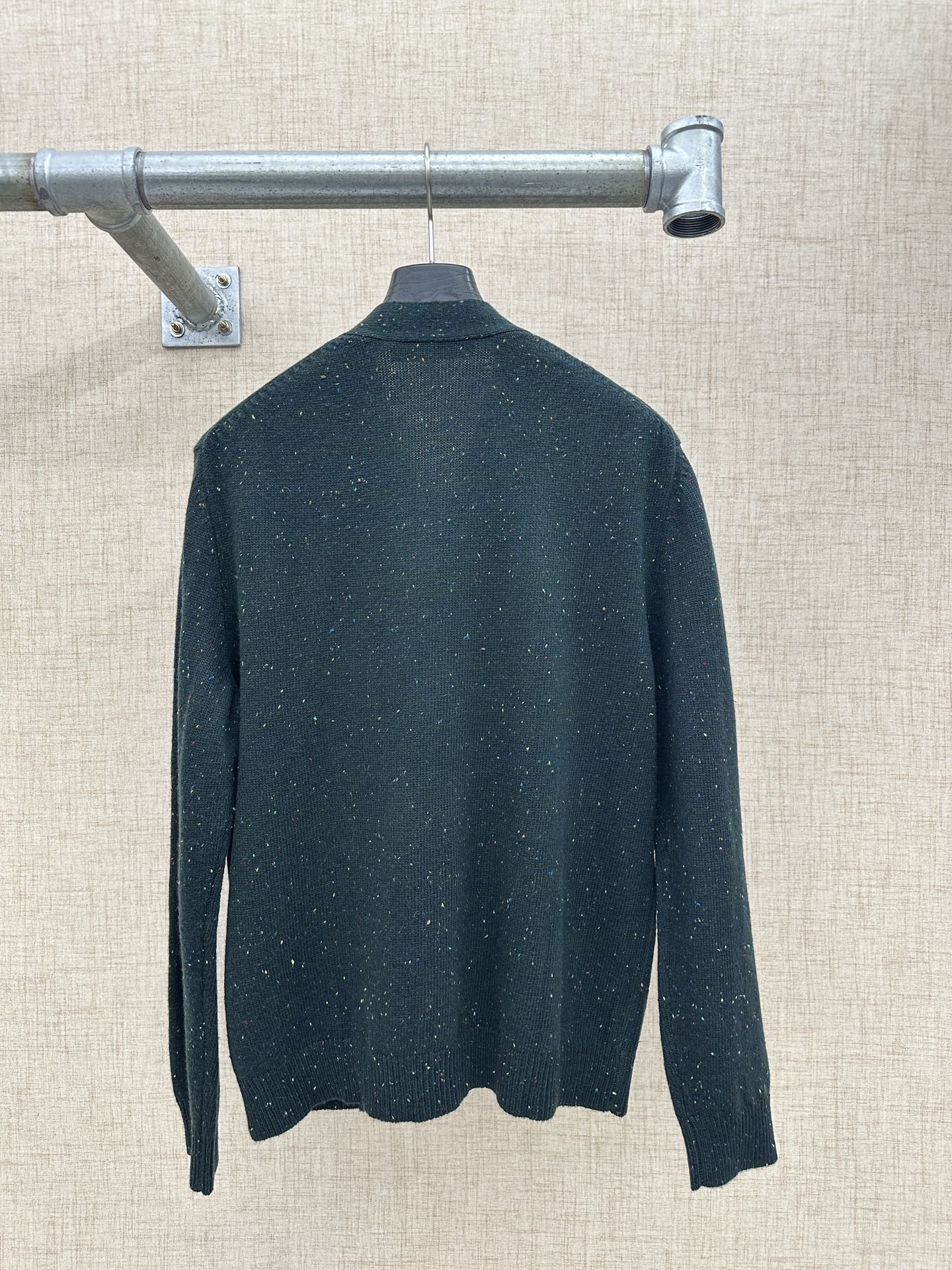Louis Vuitton Speckled Cashmere V-Neck Cardigan