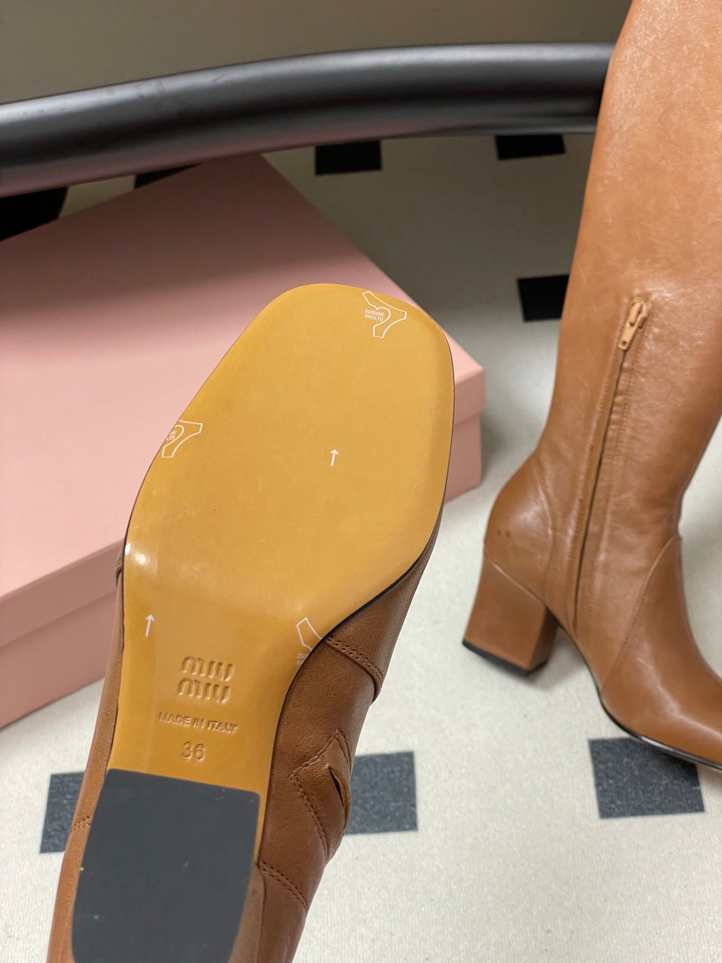 Miu Miu Buckle Stretch Over-the-Knee Boots – 25FW