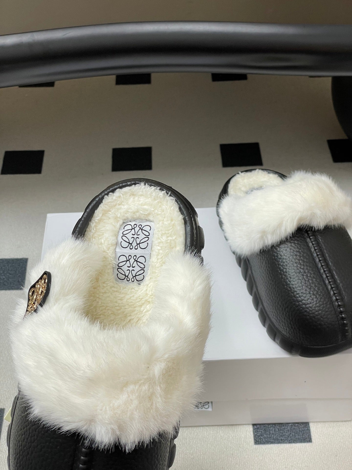 Loewe Wool Thick-Sole Mules – 25SS