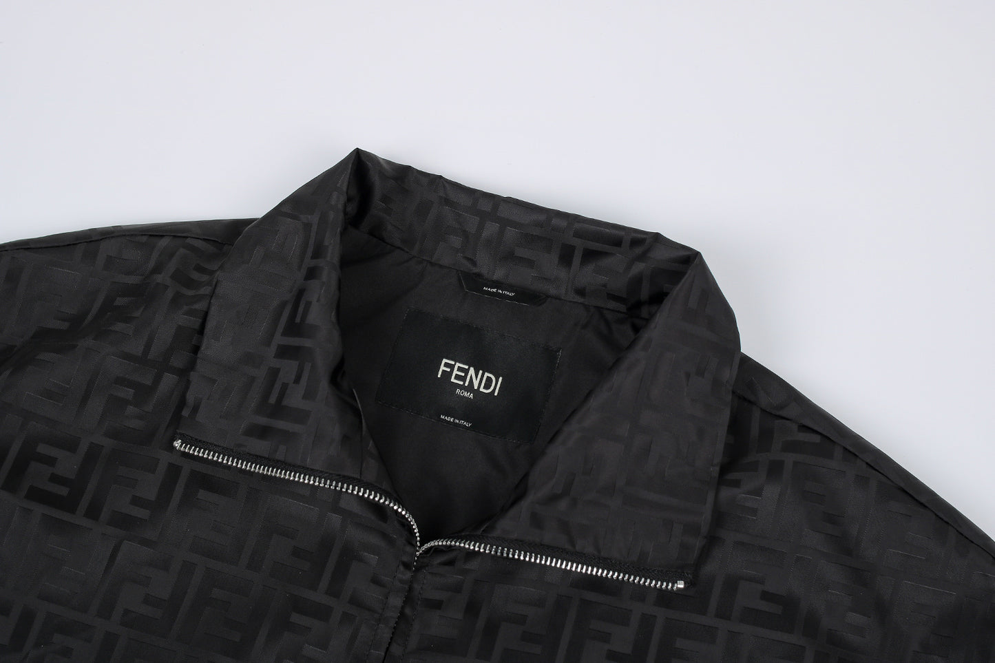 Fendi Stand-Collar Nylon Bomber Jacket